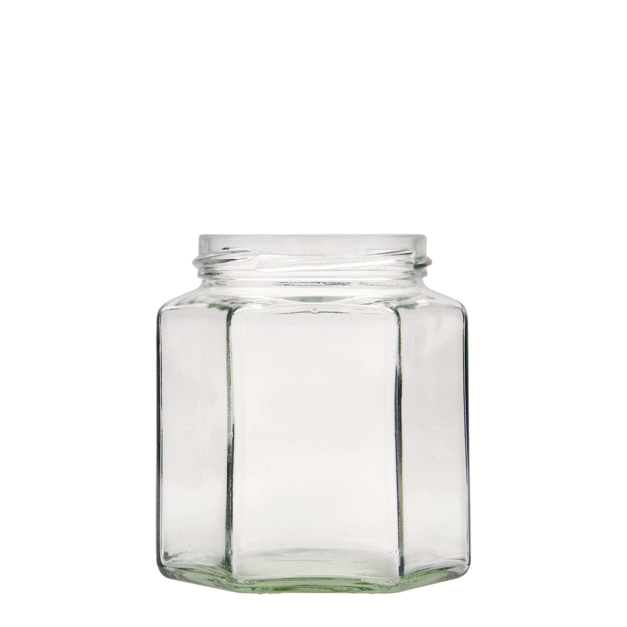 390 ml šestiboká sklenice, hrdlo: Twist-off (TO 70)