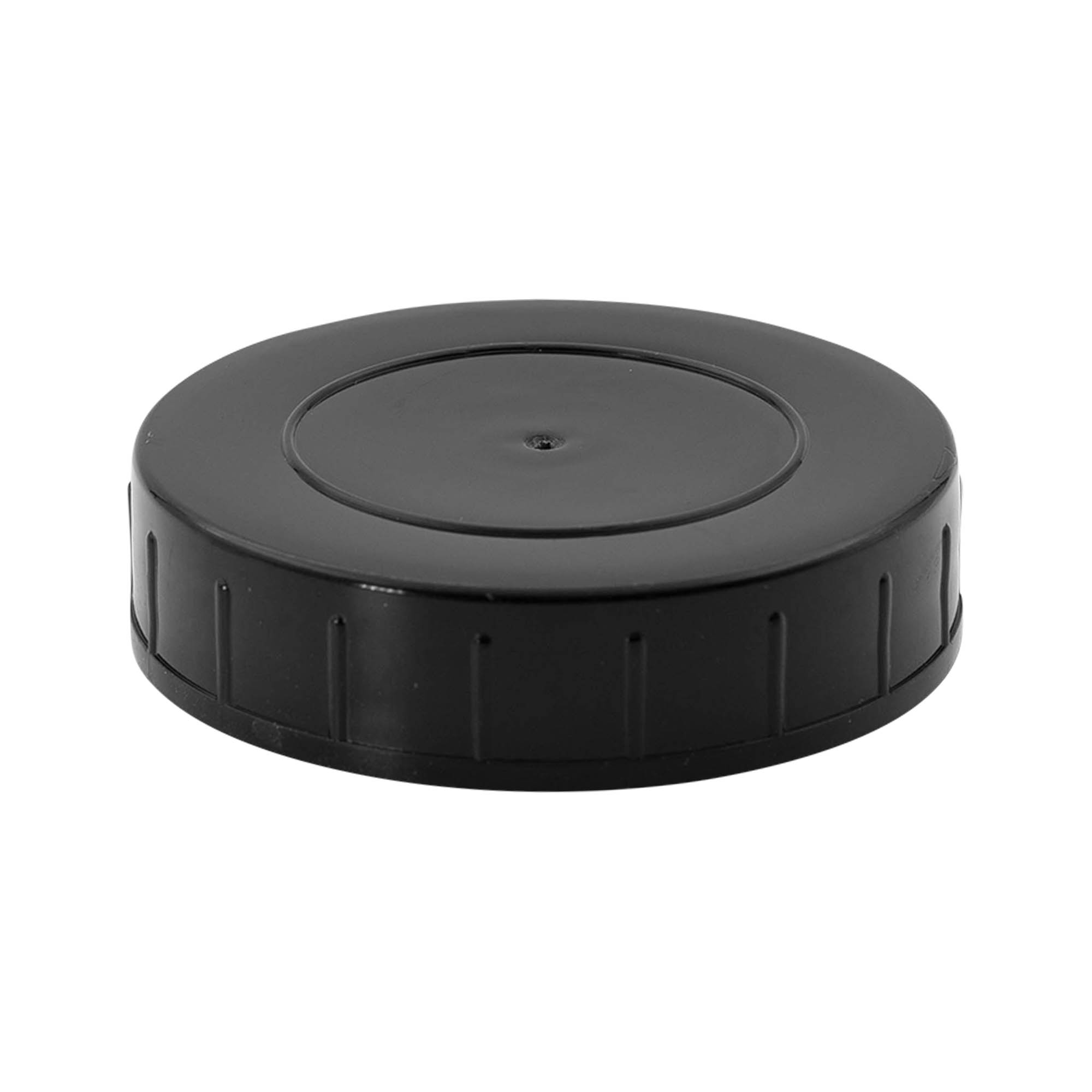 Uzávěr na šroub, plast PP, černý, pro hrdlo: DIN 68 Uzávěr na šroub, plast PP, černý, pro hrdlo: DIN 68