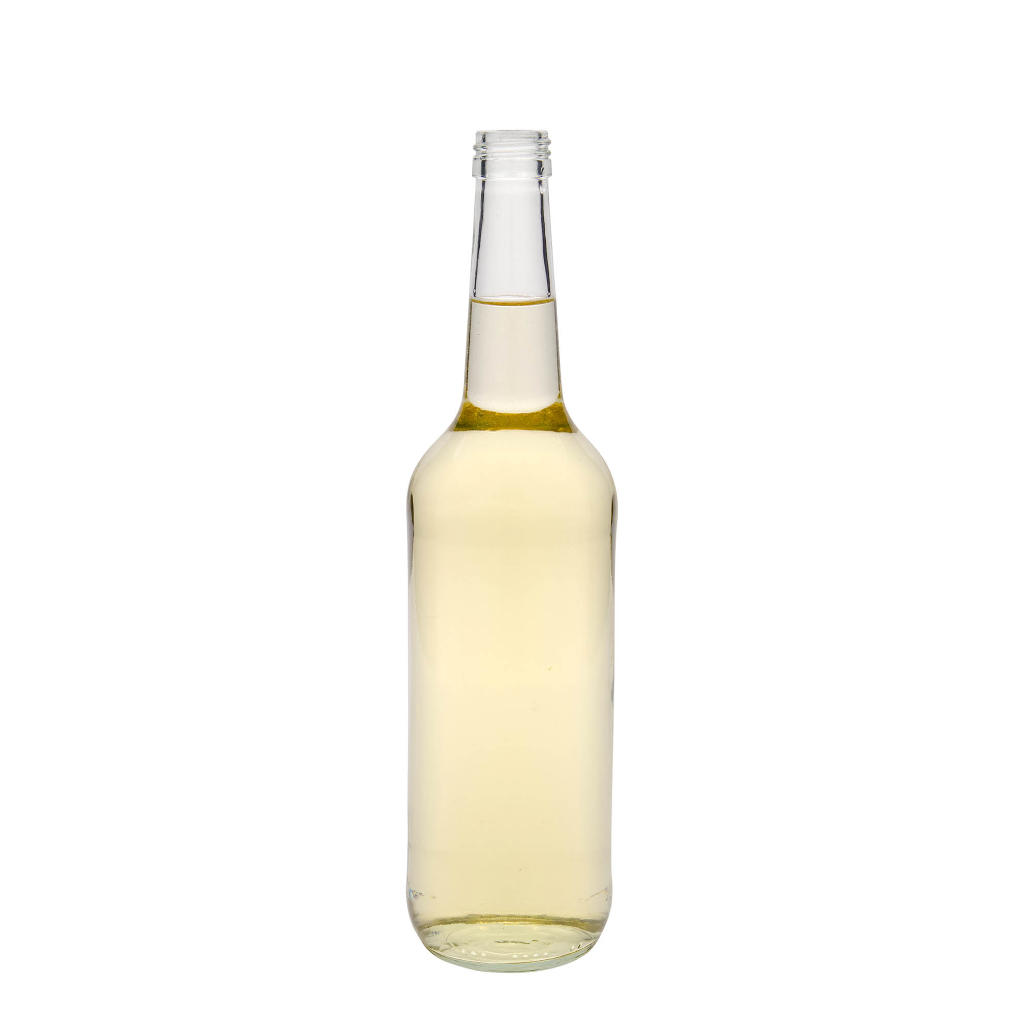 700 ml skleněná láhev s přímým hrdlem, hrdlo: PP 28