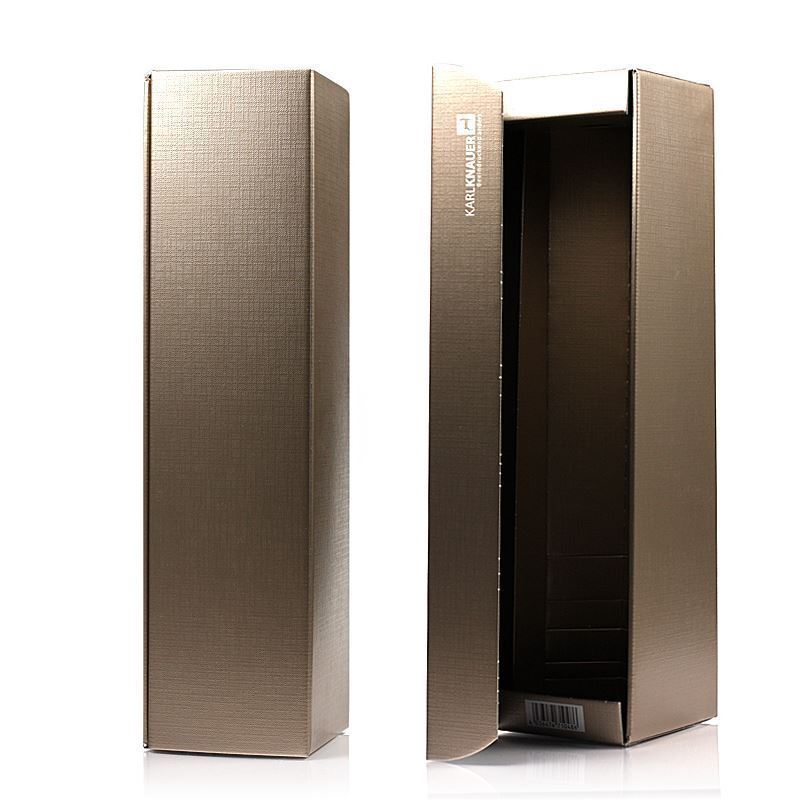 Dárková krabice 'Metallic', obdélníková, lepenka, šampaňská Dárková krabice 'Metallic', obdélníková, lepenka, šampaňská