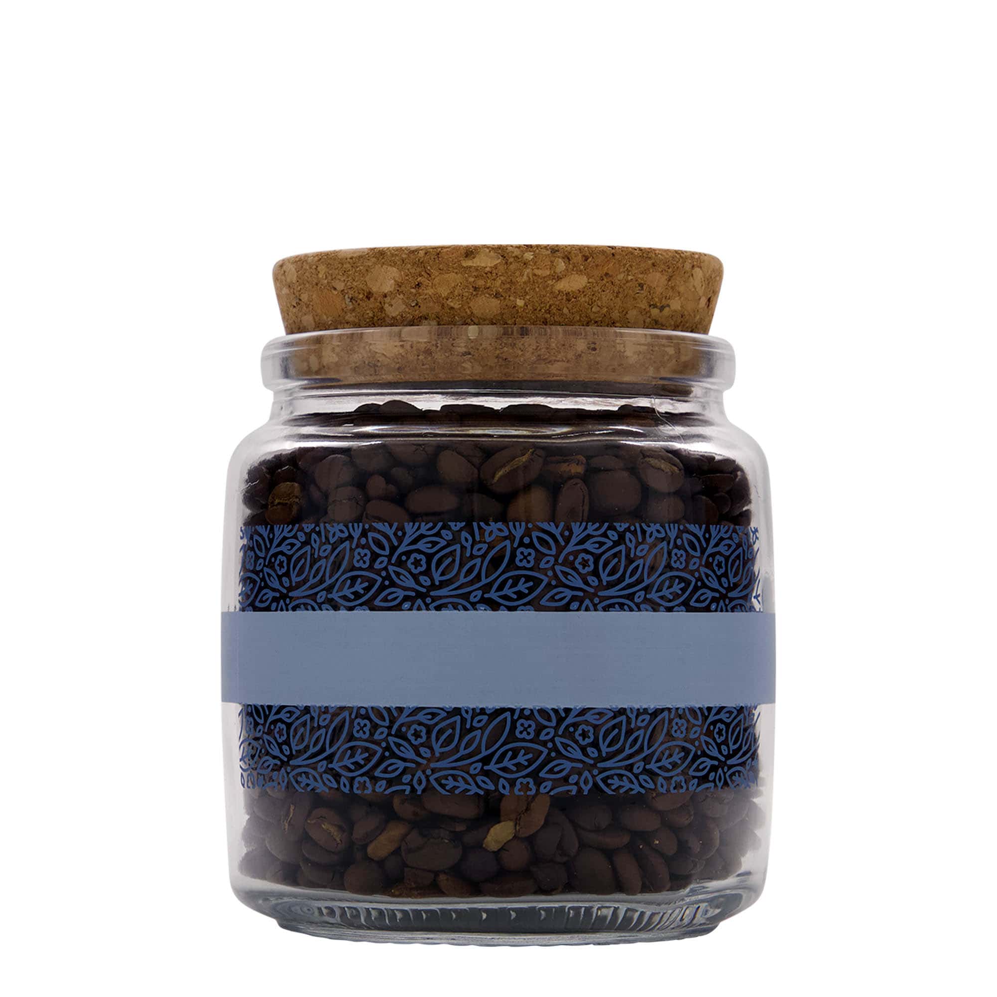 750 ml korková láhev „Giara“, motiv: Naturalmente blu, hrdlo: korek