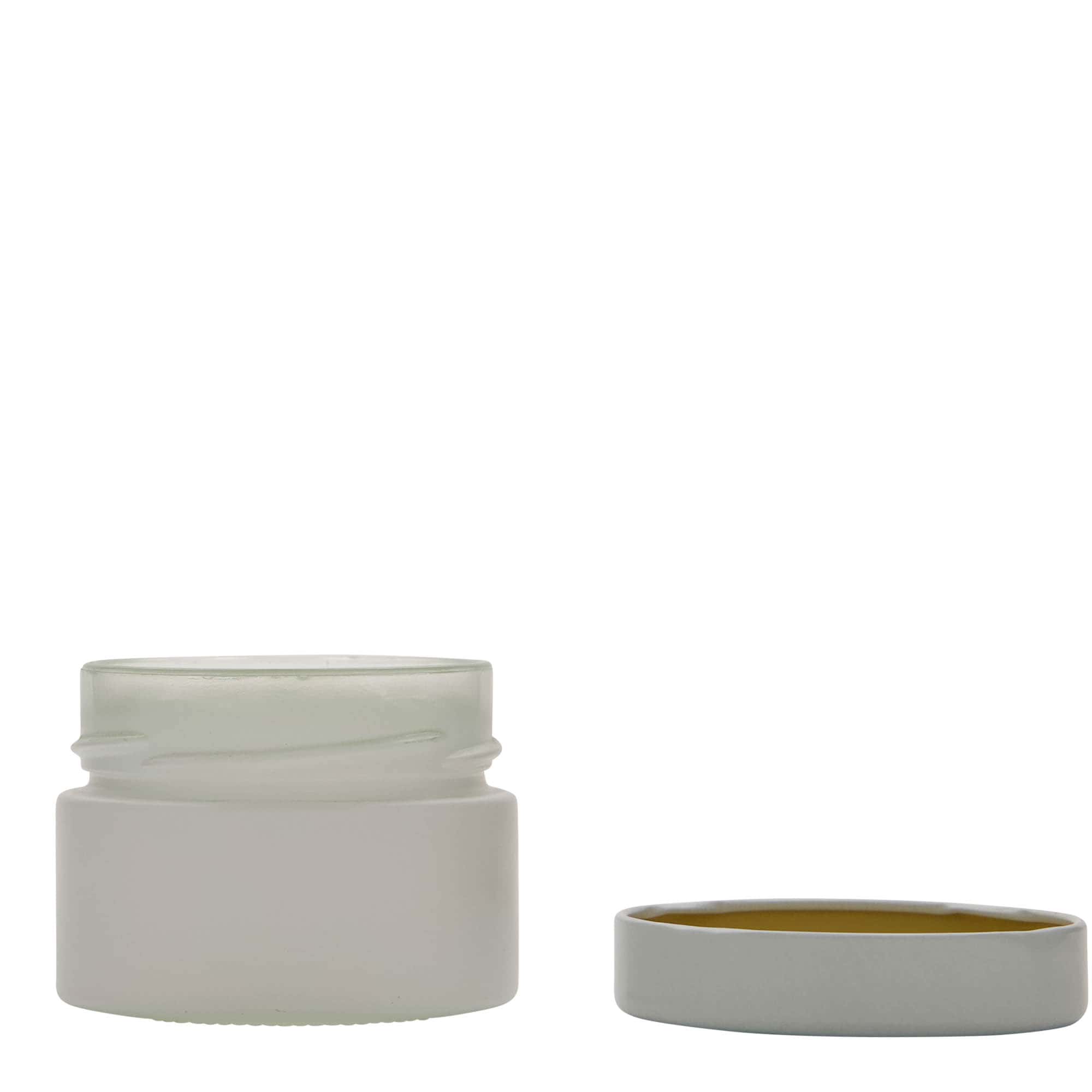 130 ml kulaté sklo „Aurora“, bílé, hrdlo: Deep-Twist-off (DTO 66)
