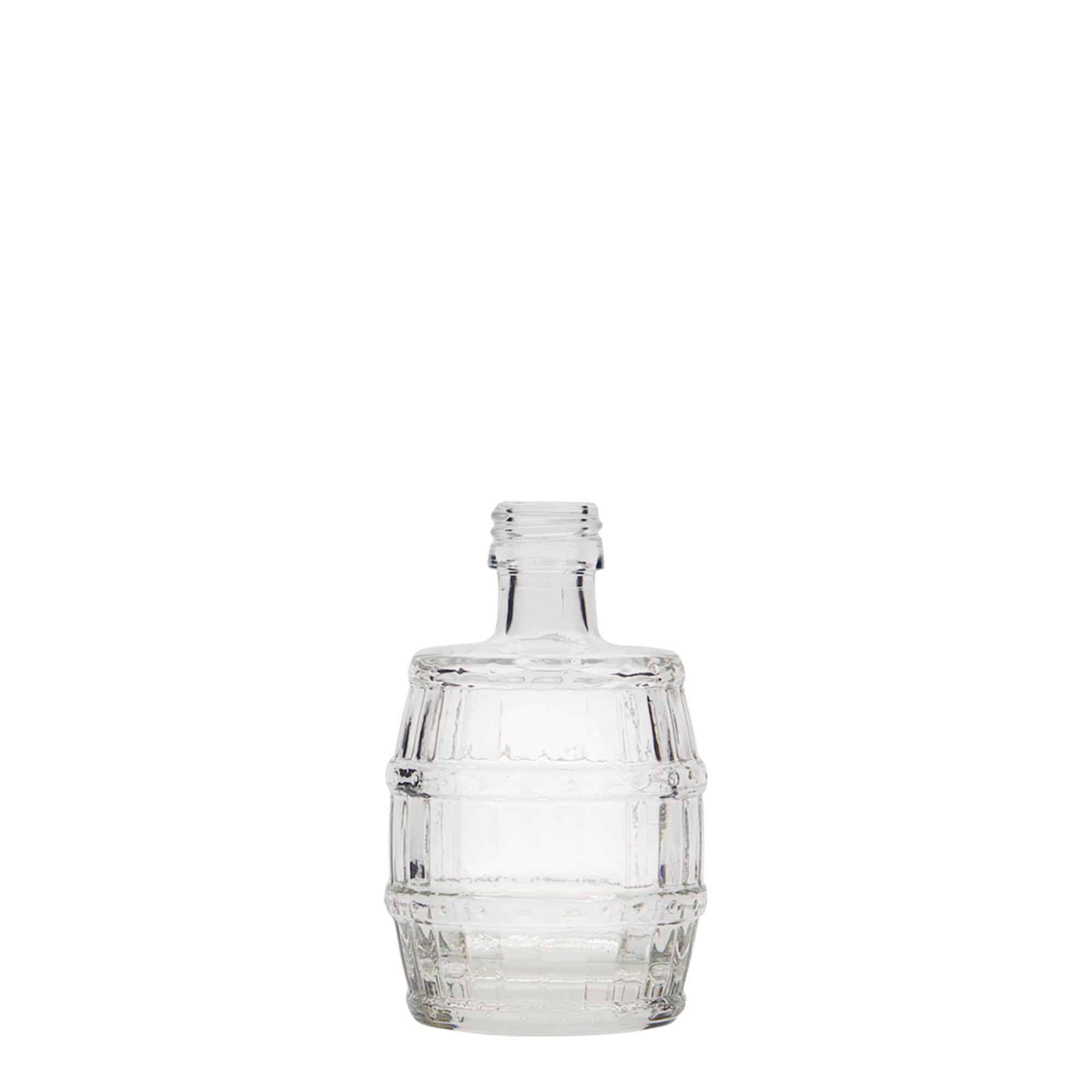 Skleněná lahev 50 ml 'Sud', uzávěr: PP 18 Skleněná lahev 50 ml 'Sud', uzávěr: PP 18
