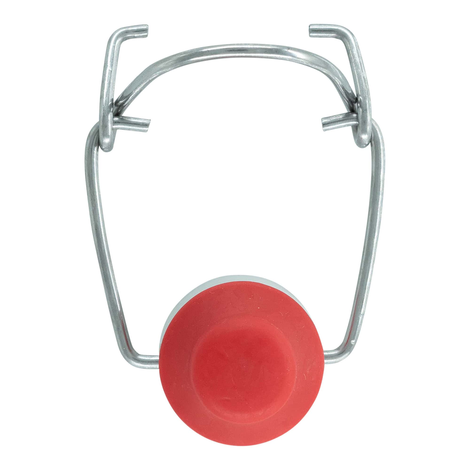 Zapínání na sponu speciální velikosti, plast, červeno-bílé