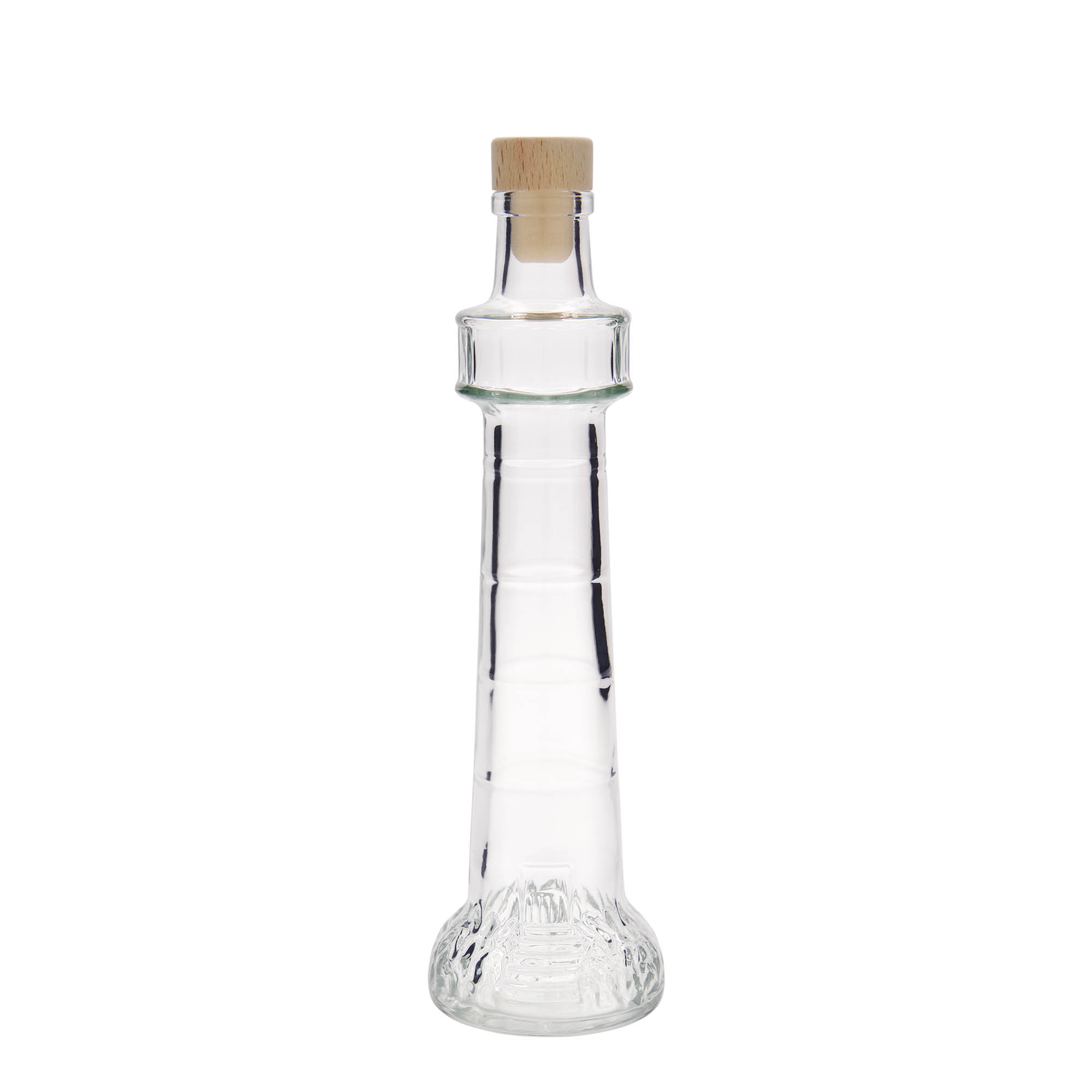 200 ml skleněná láhev 'Leuchtturm', hrdlo: korek