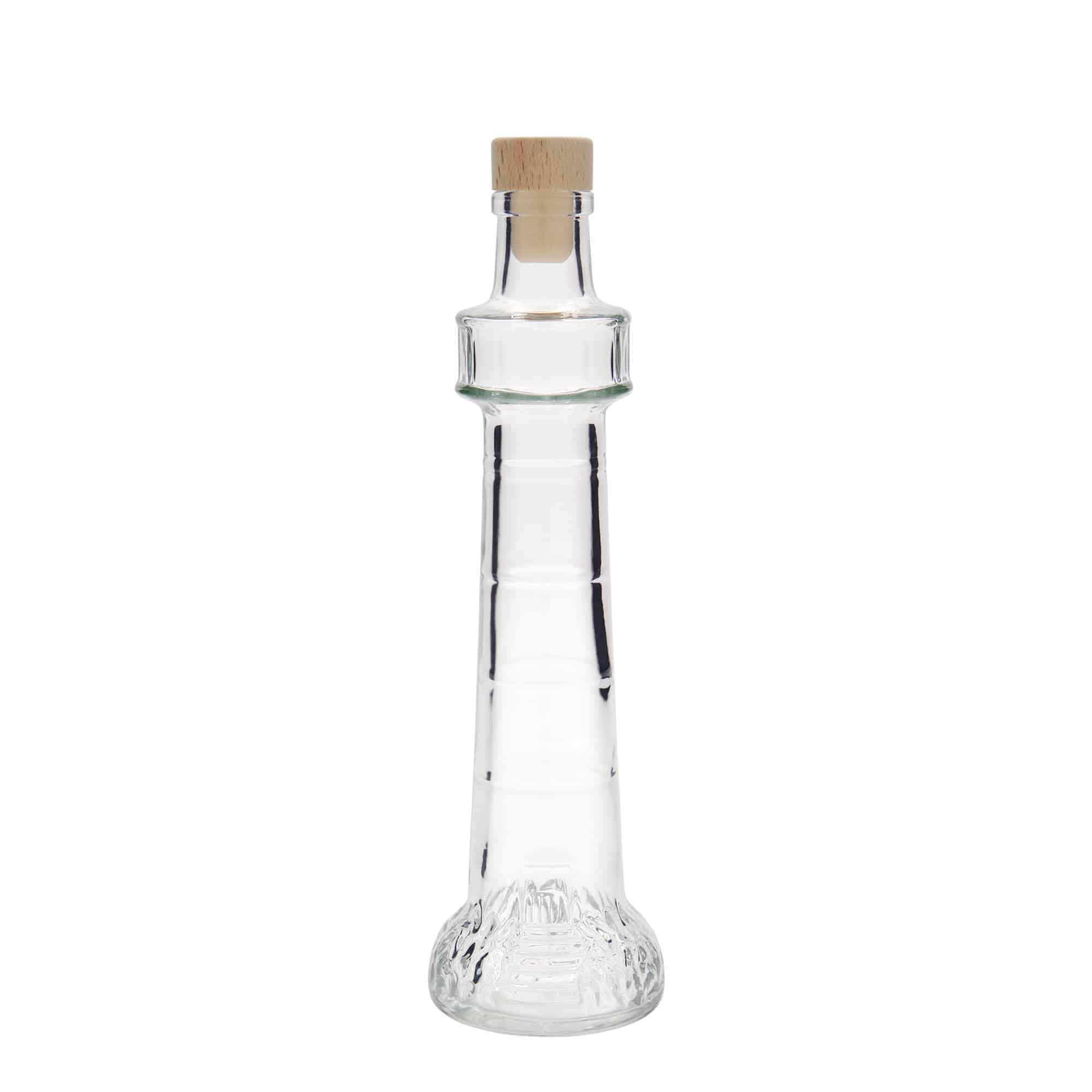 200 ml skleněná láhev „Leuchtturm“, hrdlo: korek