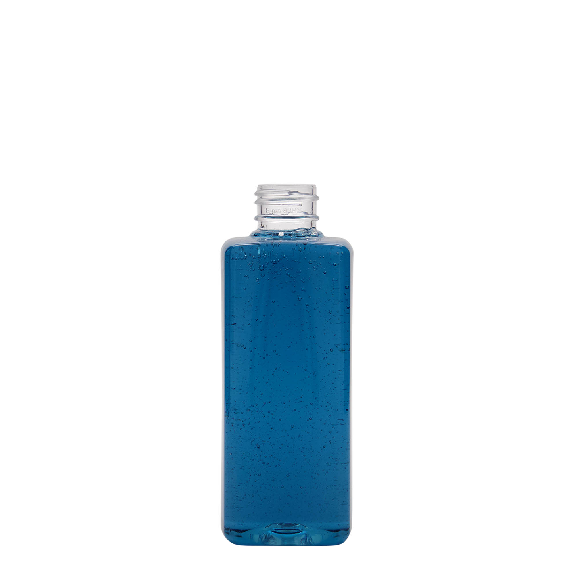 200 ml PET láhev 'Karl', čtvercová, plast, hrdlo: 24/410 200 ml PET láhev 'Karl', čtvercová, plast, hrdlo: 24/410