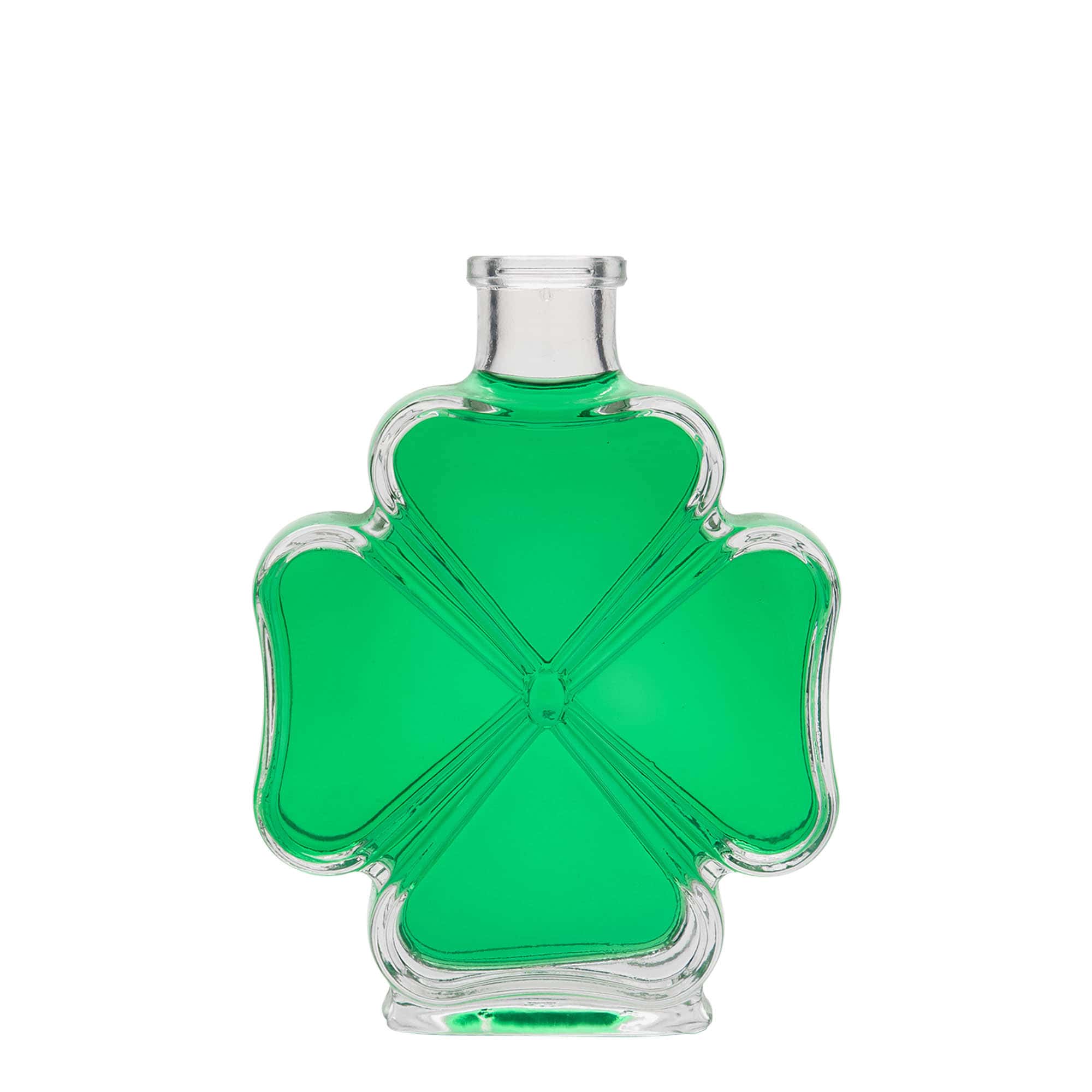 Skleněná lahev 200 ml 'Čtyřlístek', uzávěr: korek