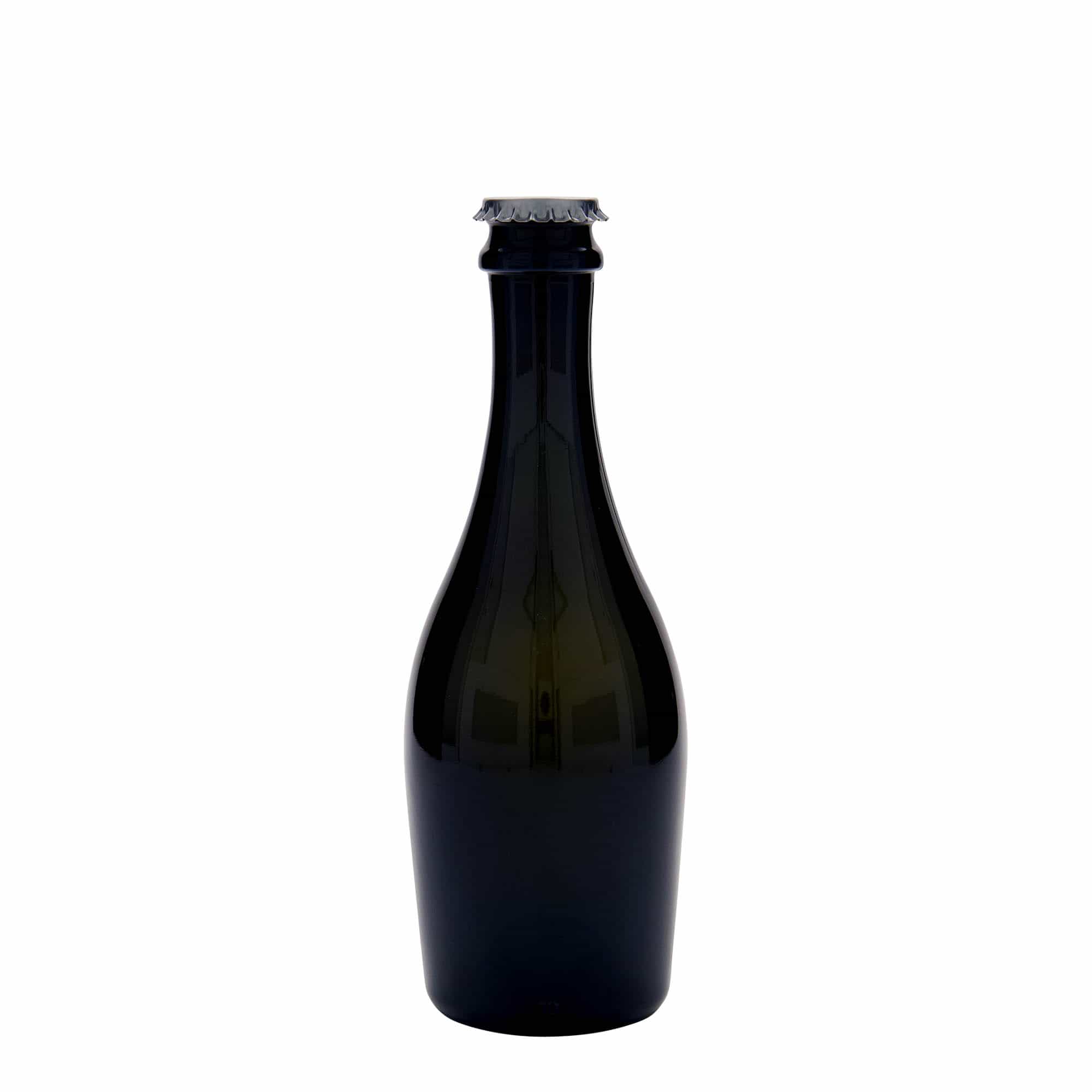 330 ml sektová láhev „Carmen“, sklo, antik zelená, hrdlo: korunkový uzávěr