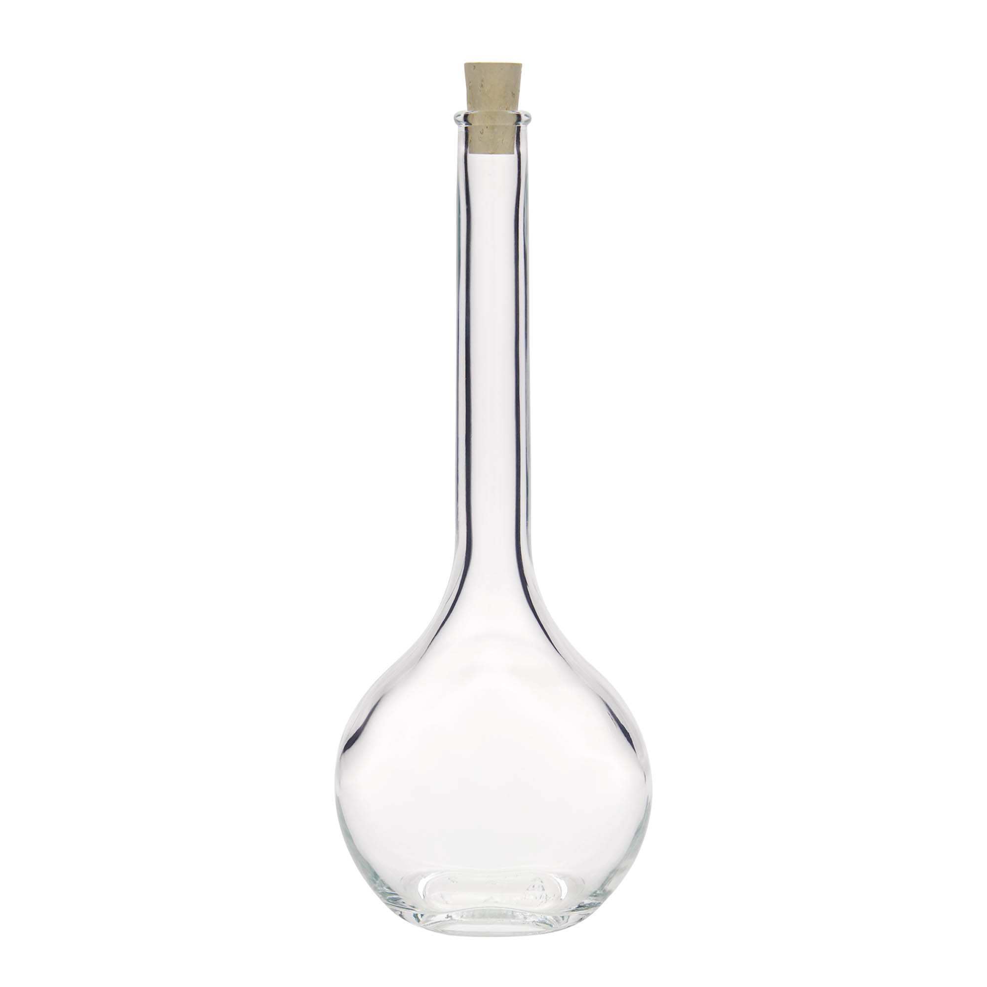 500 ml skleněná láhev 'Contessa', oválná, hrdlo: korek