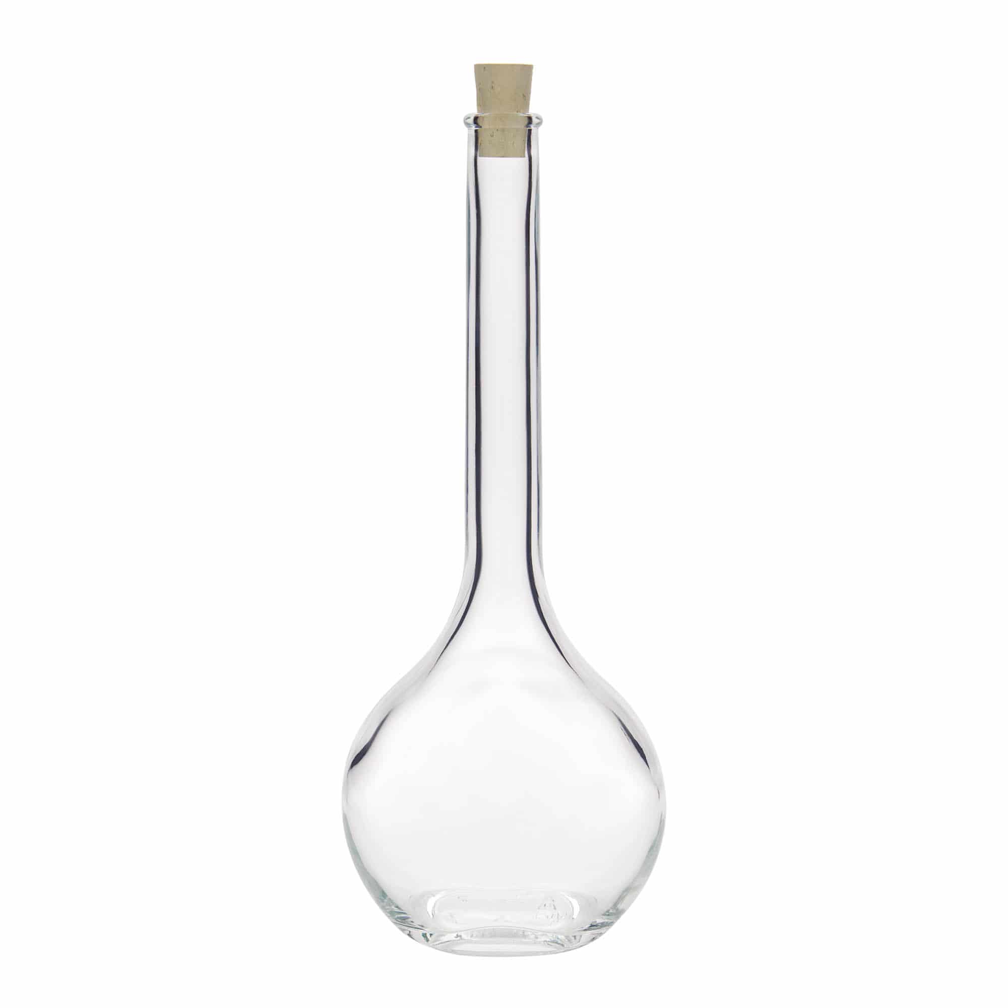 500 ml skleněná láhev „Contessa“, oválná, hrdlo: korek