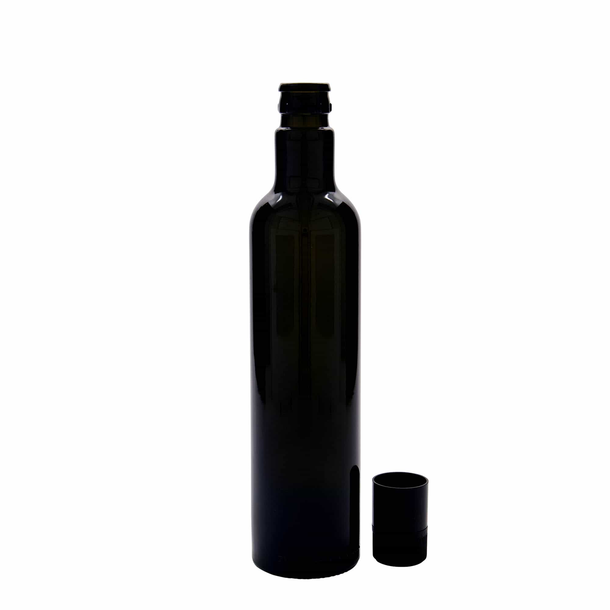 Lahev na ocet/olej 500 ml 'Willy New', sklo, starožitná zelená, ústí: DOP