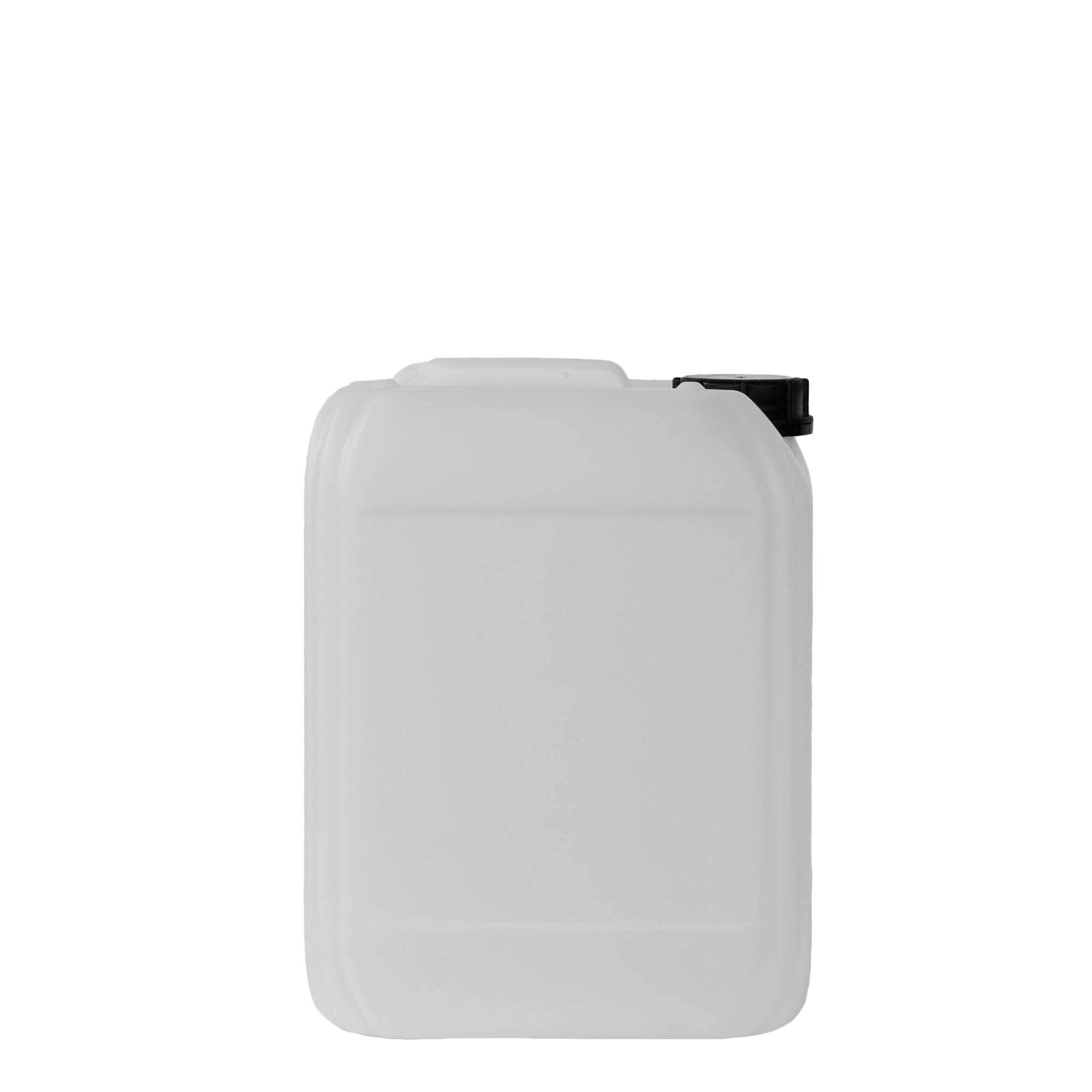 Kanystr 10 l, hranatý, plast HDPE, přírodní, uzávěr: ND 55