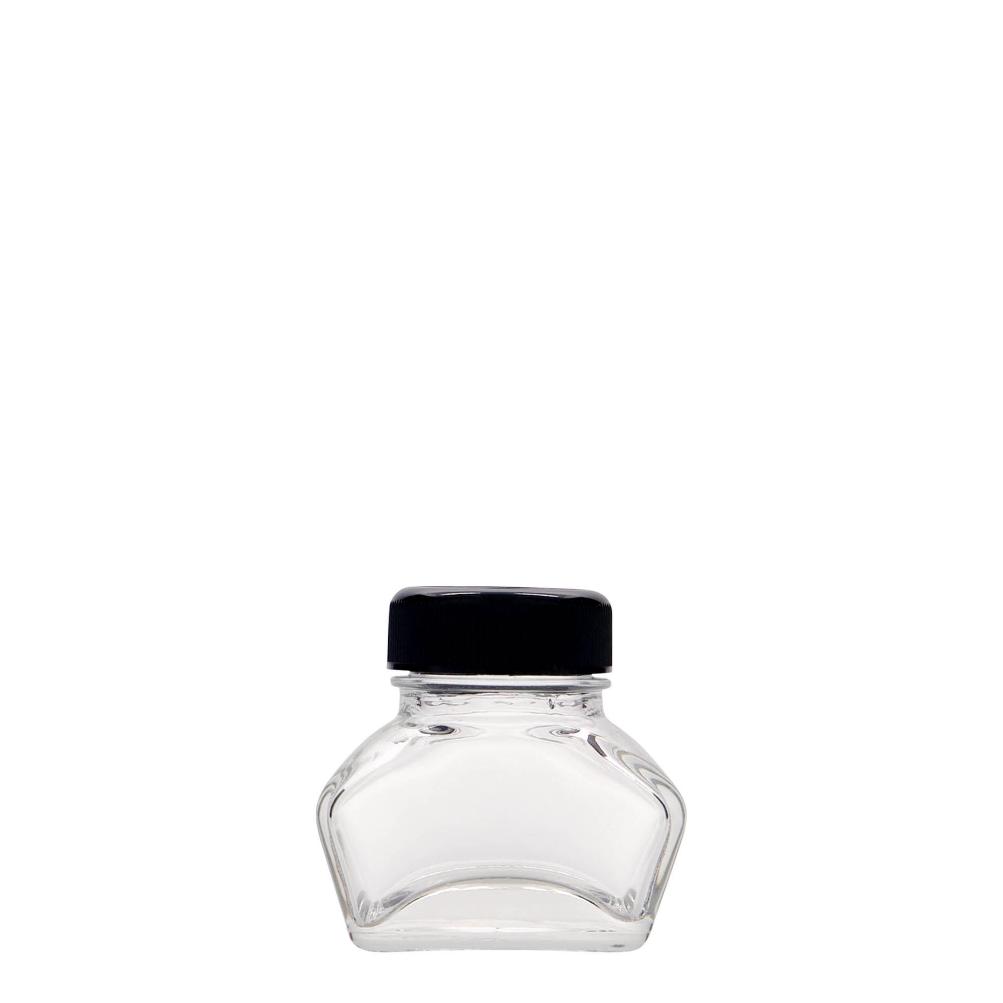 30 ml inkoustová lahvička, obdélníková, hrdlo: šroubovací uzávěr