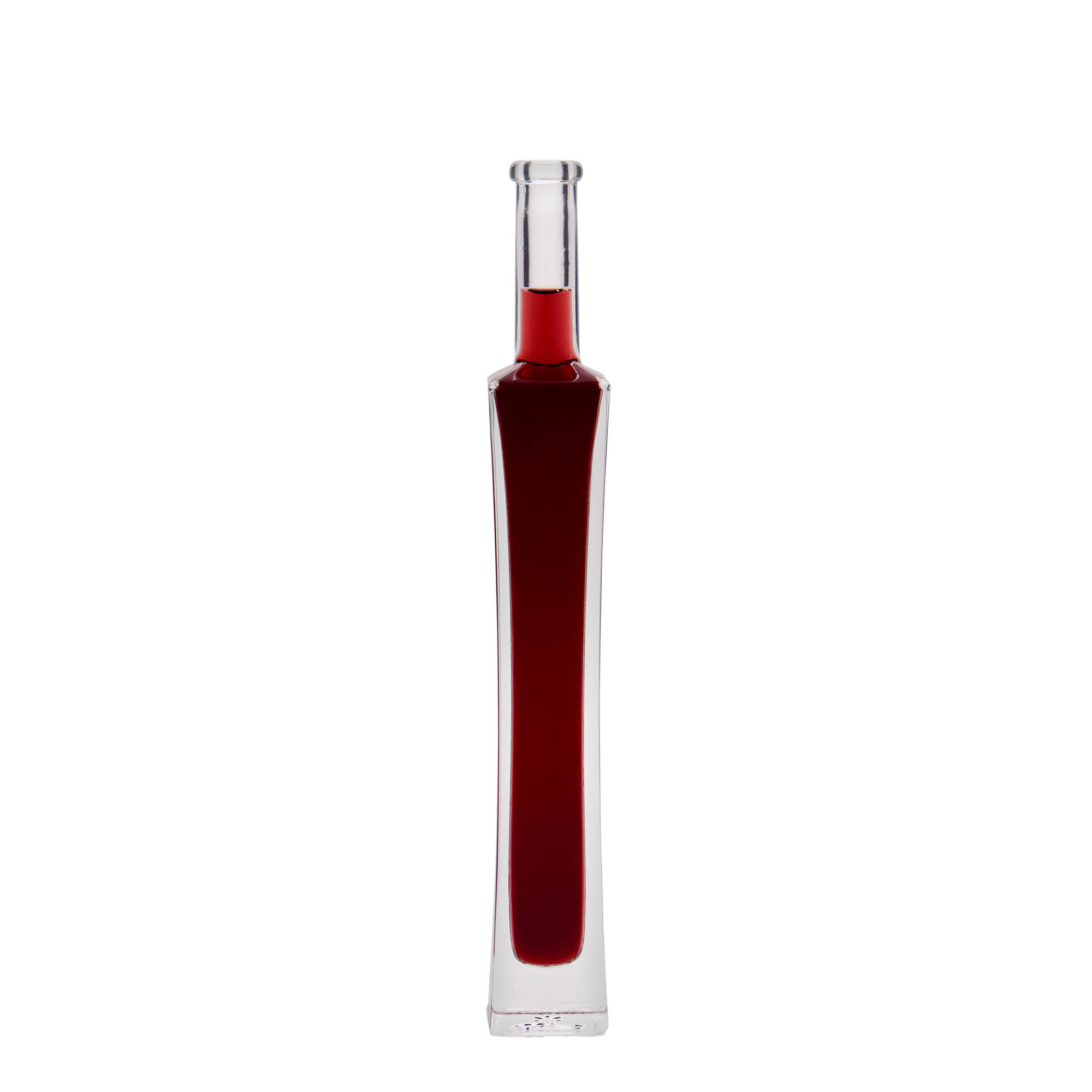 100 ml skleněná láhev 'Koko', čtvercová, hrdlo: korek