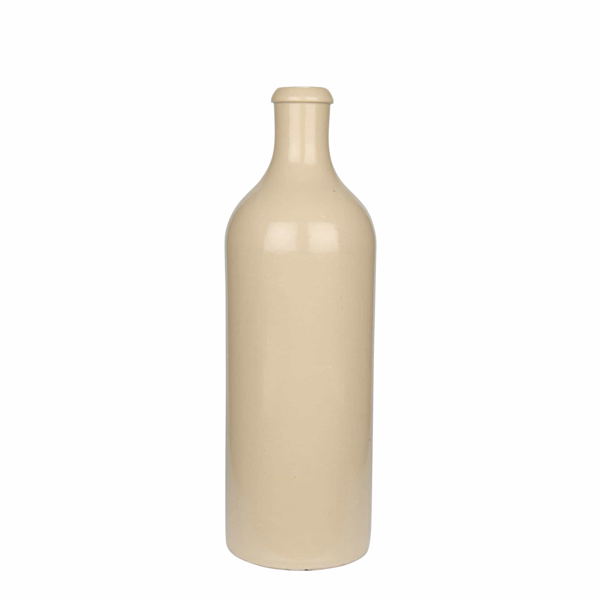 Hliněný džbán 750 ml, keramika, béžový, uzávěr: korek Hliněný džbán 750 ml, keramika, béžový, uzávěr: korek
