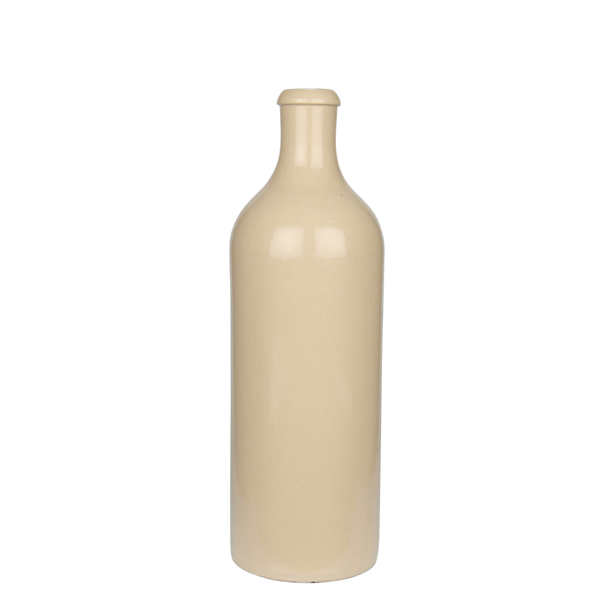 750 ml hliněný džbán, kamenina, béžový, hrdlo: korek