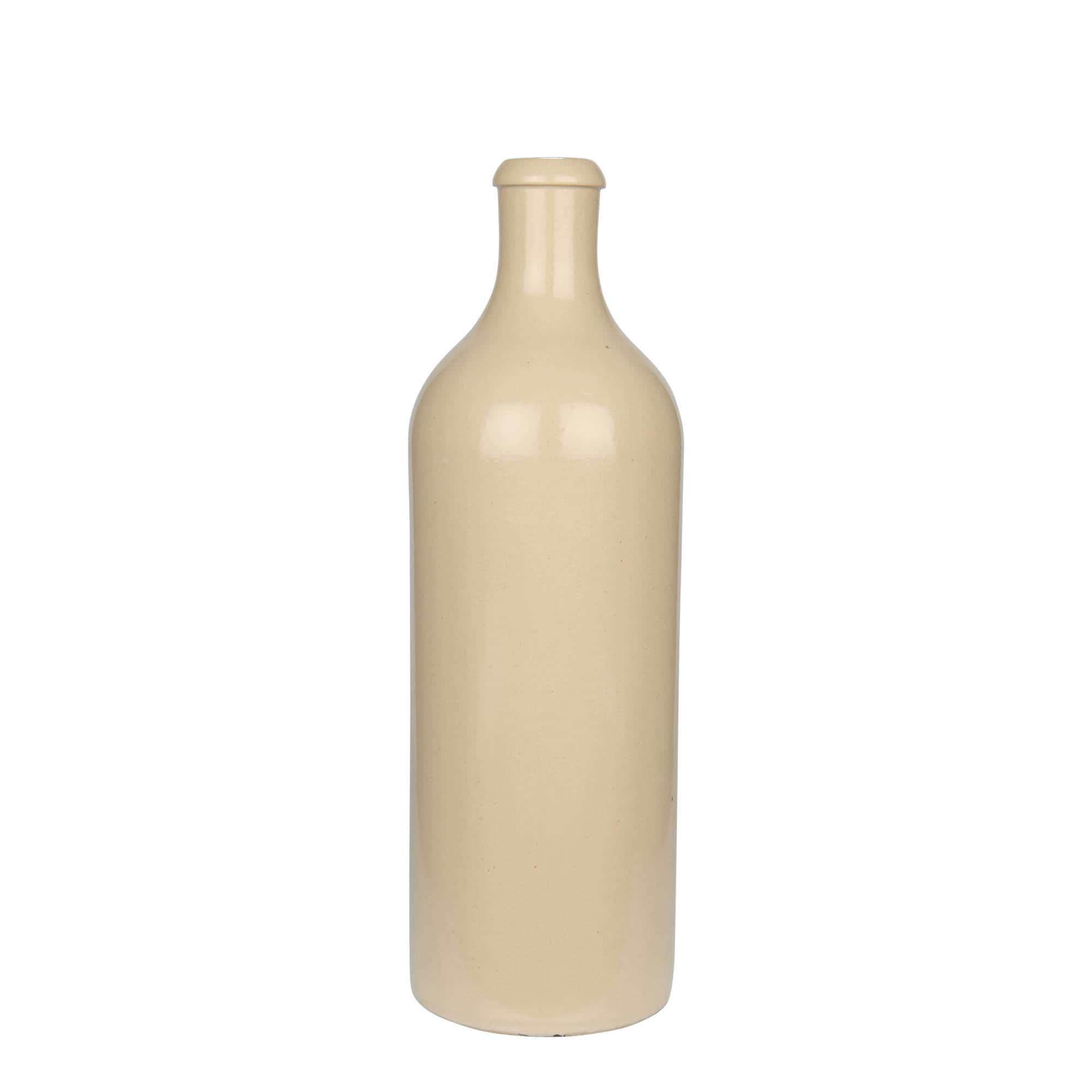 750 ml hliněný džbán, kamenina, béžový, hrdlo: korek 750 ml hliněný džbán, kamenina, béžový, hrdlo: korek