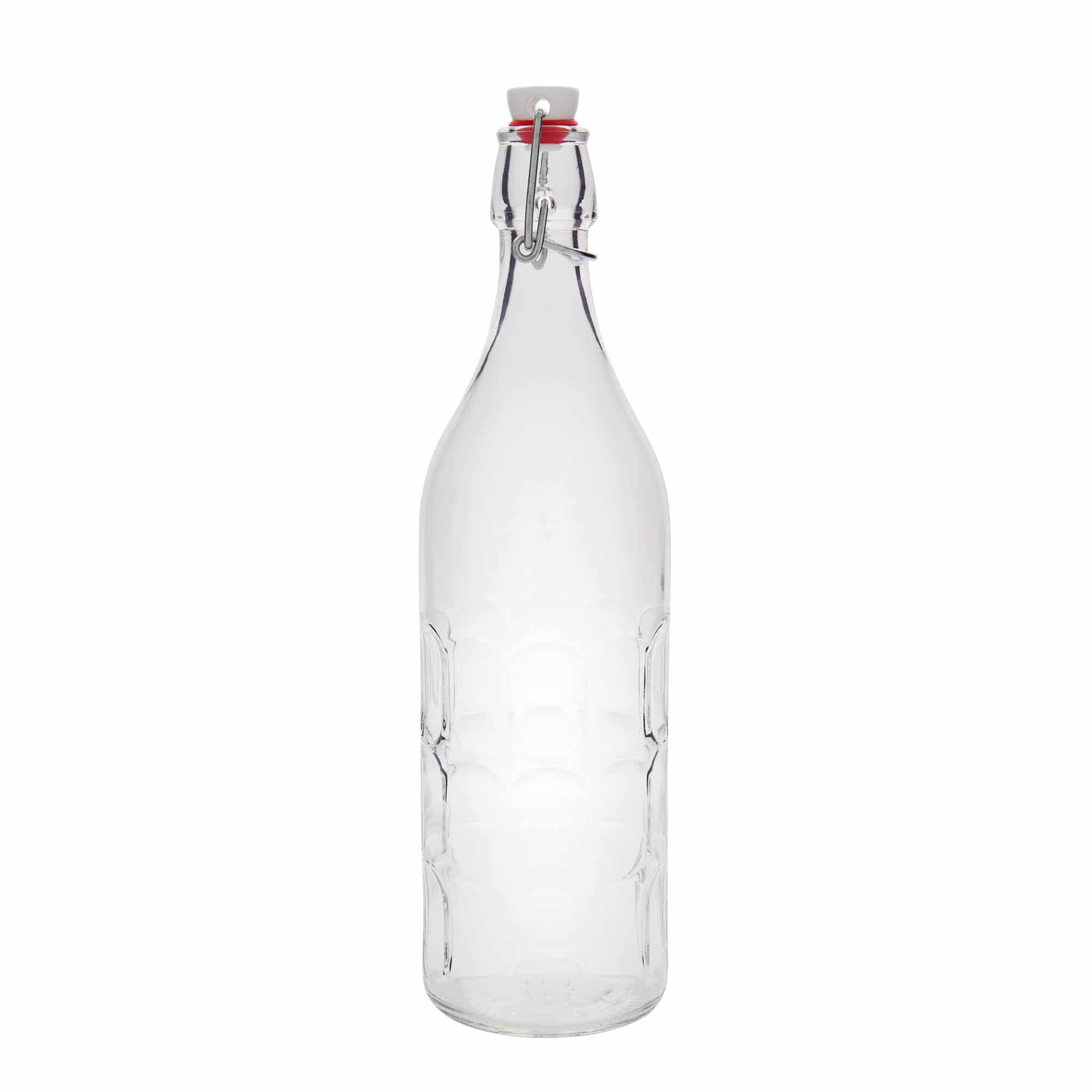 Skleněná lahev 1000 ml Moresca, uzávěr: třmenový uzávěr Skleněná lahev 1000 ml Moresca, uzávěr: třmenový uzávěr