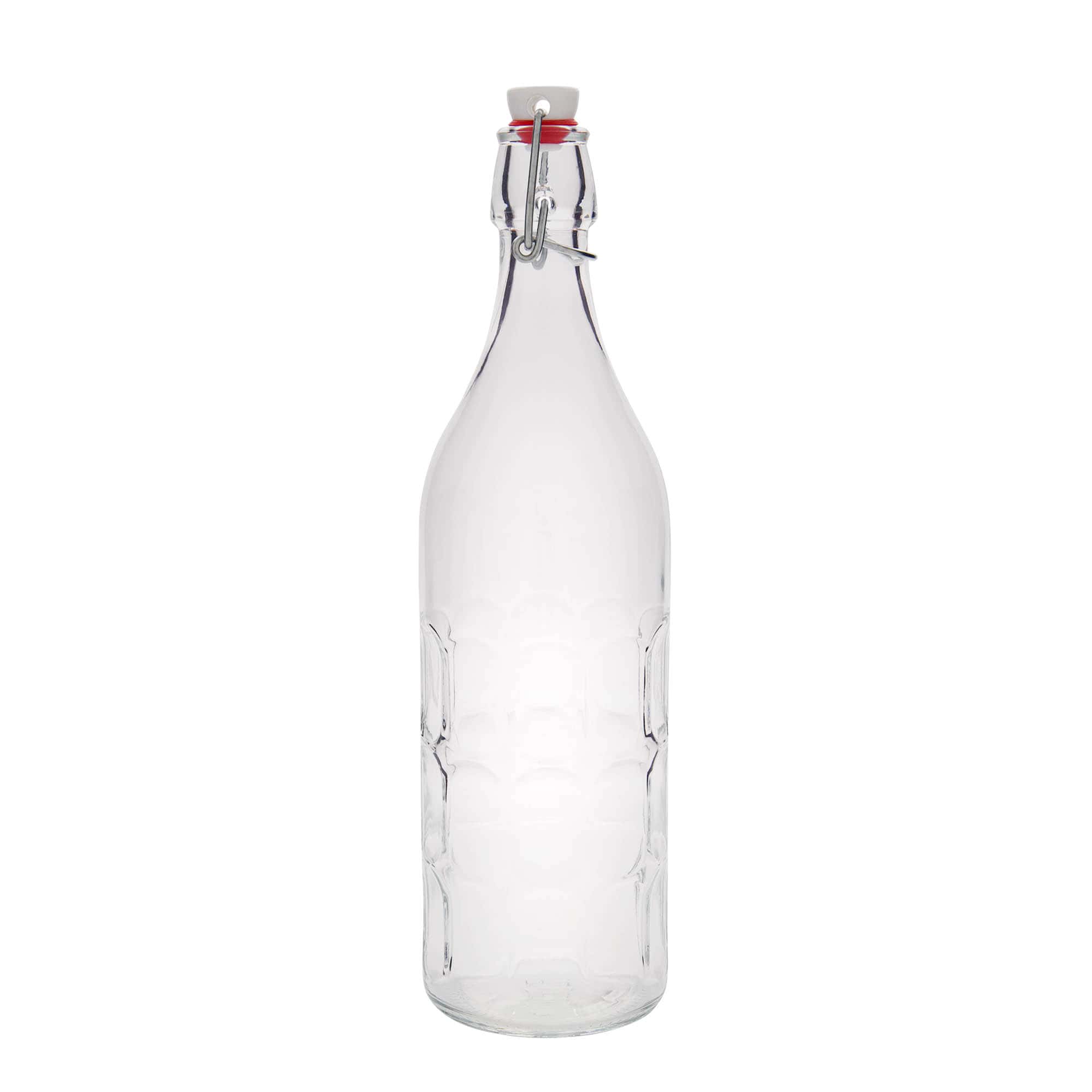 1.000 ml skleněná láhev Moresca, hrdlo: uzávěr s pákou
