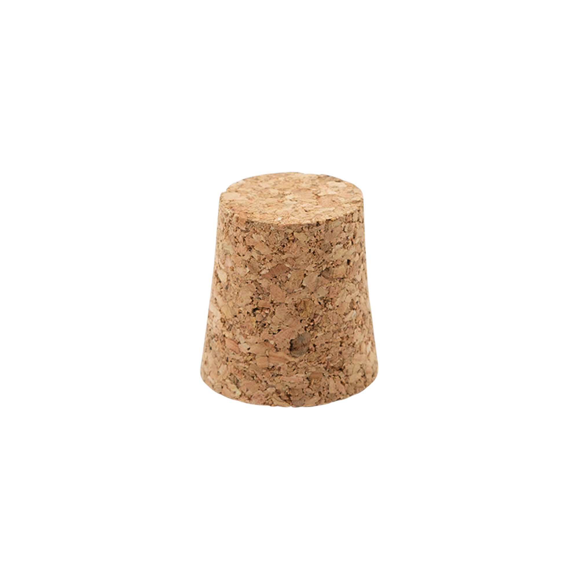 Špičatý korek 21-26 x 27, lisovaný korek, béžový, pro hrdlo: korek