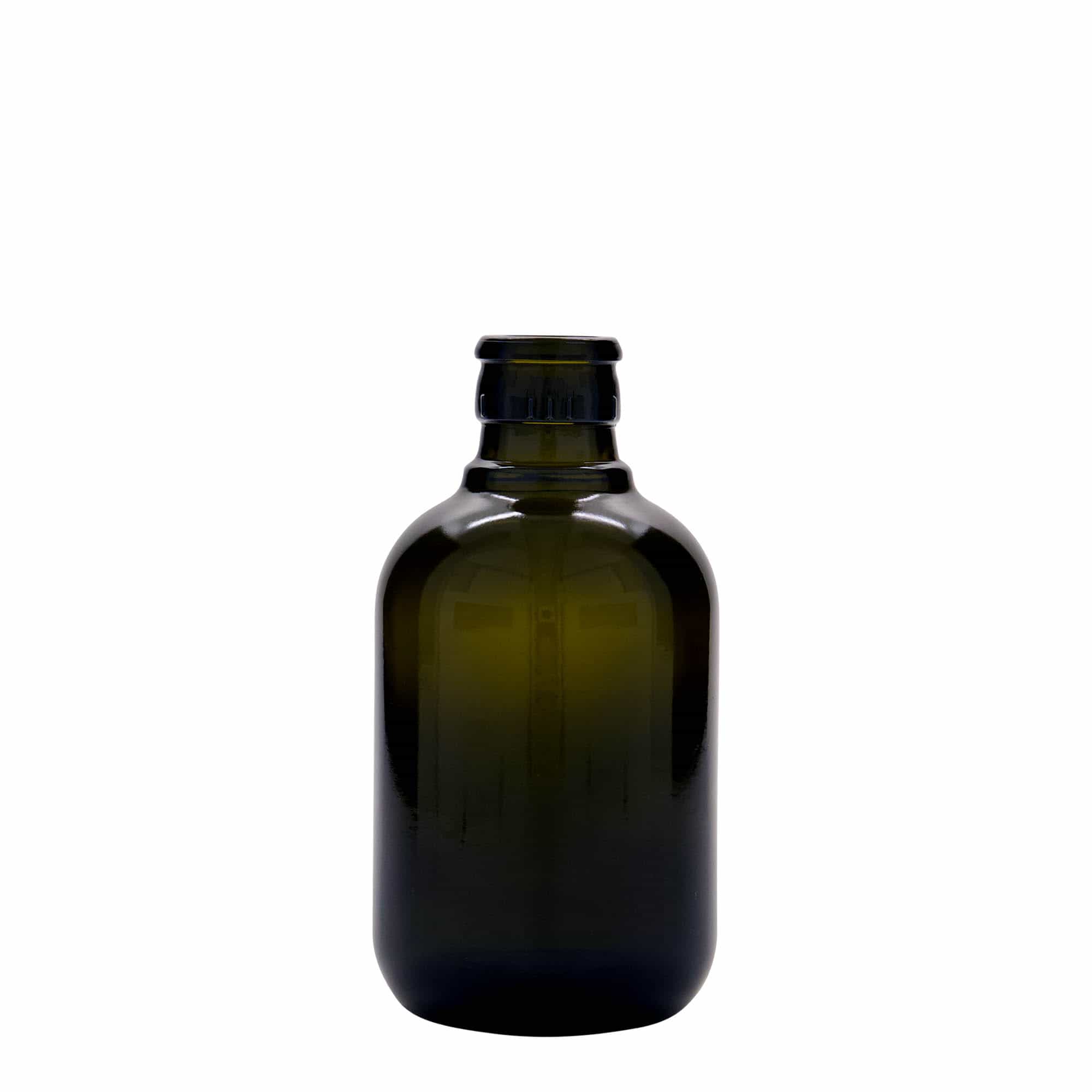 Lahev na ocet/olej 250 ml 'Biolio', sklo, starožitná zelená, ústí: DOP Lahev na ocet/olej 250 ml 'Biolio', sklo, starožitná zelená, ústí: DOP