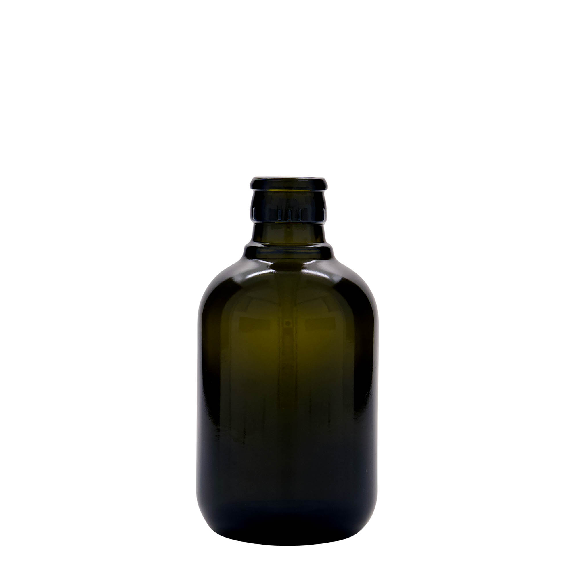 250 ml láhev na ocet/olej „Biolio“, sklo, antikně zelená, hrdlo: DOP