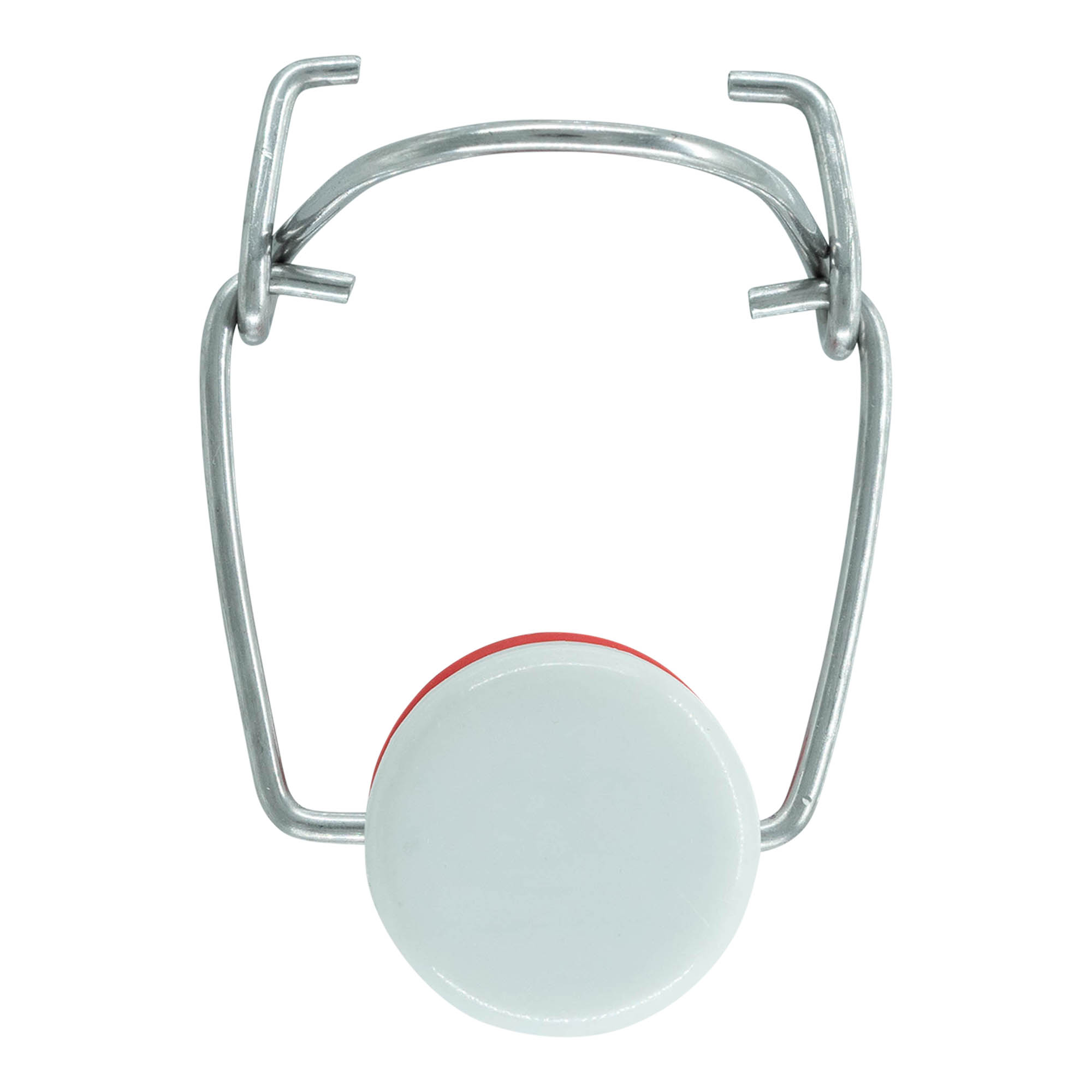 Zapínání na sponu speciální velikosti, plast, červeno-bílé Zapínání na sponu speciální velikosti, plast, červeno-bílé