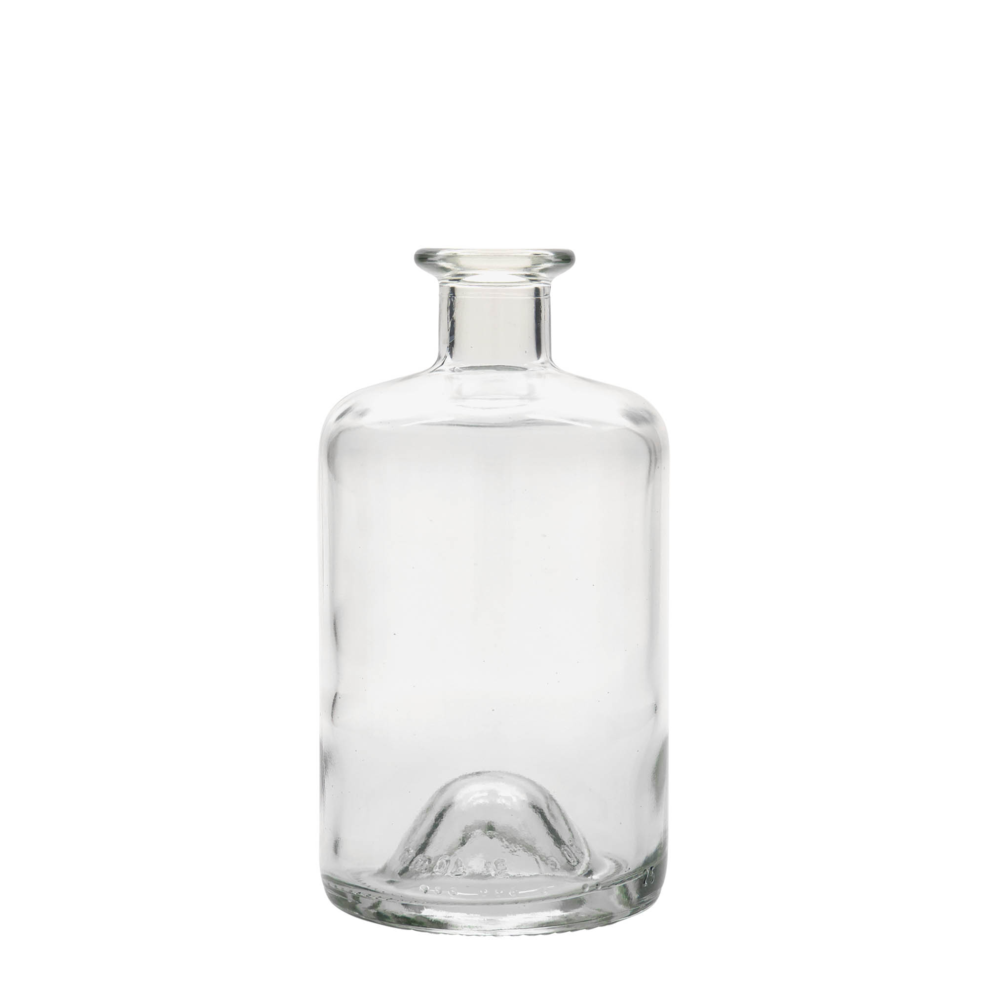 500 ml skleněná lahev lékárníka, hrdlo: korek