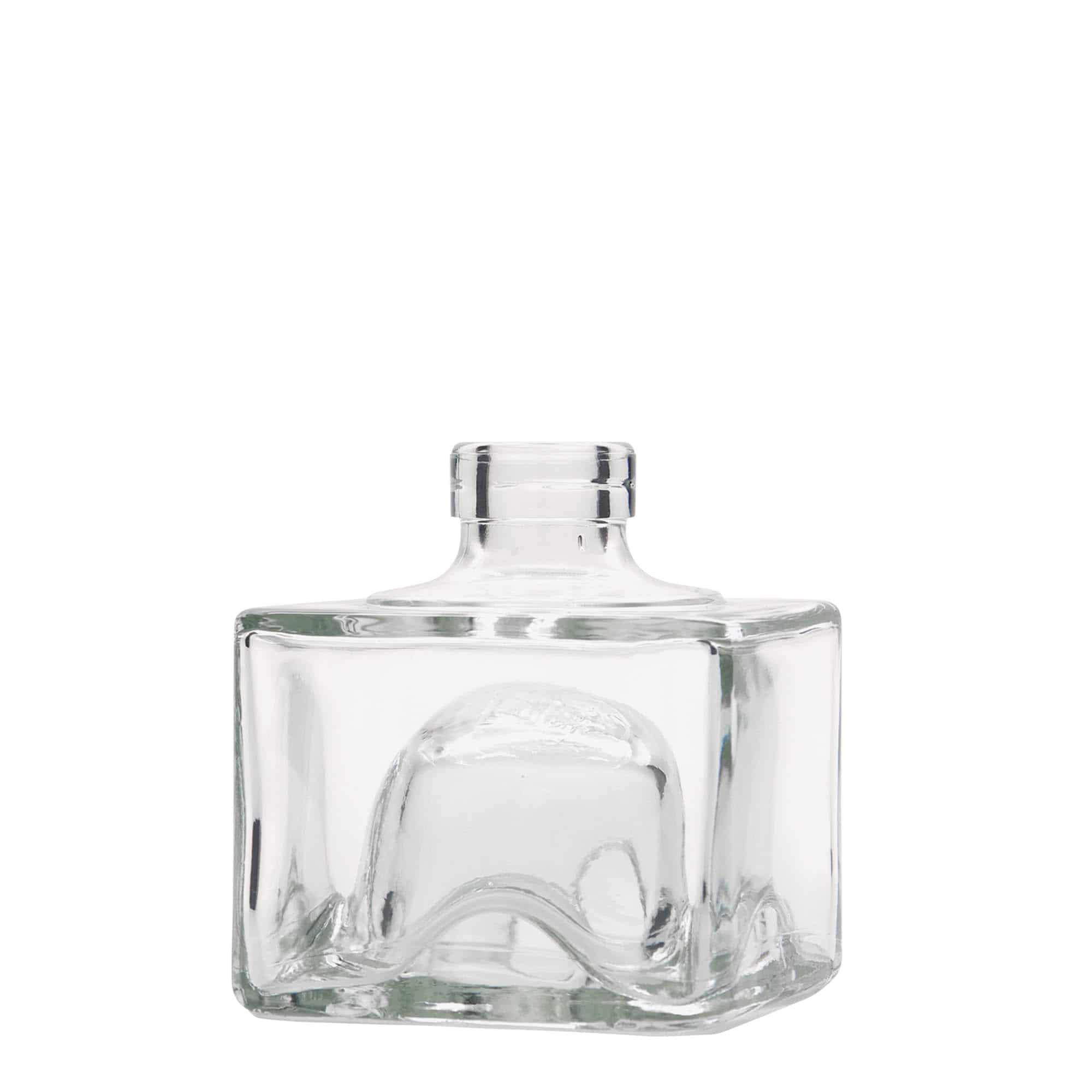 Skleněná lahev 200 ml 'Cocolores', čtvercová, uzávěr: korek