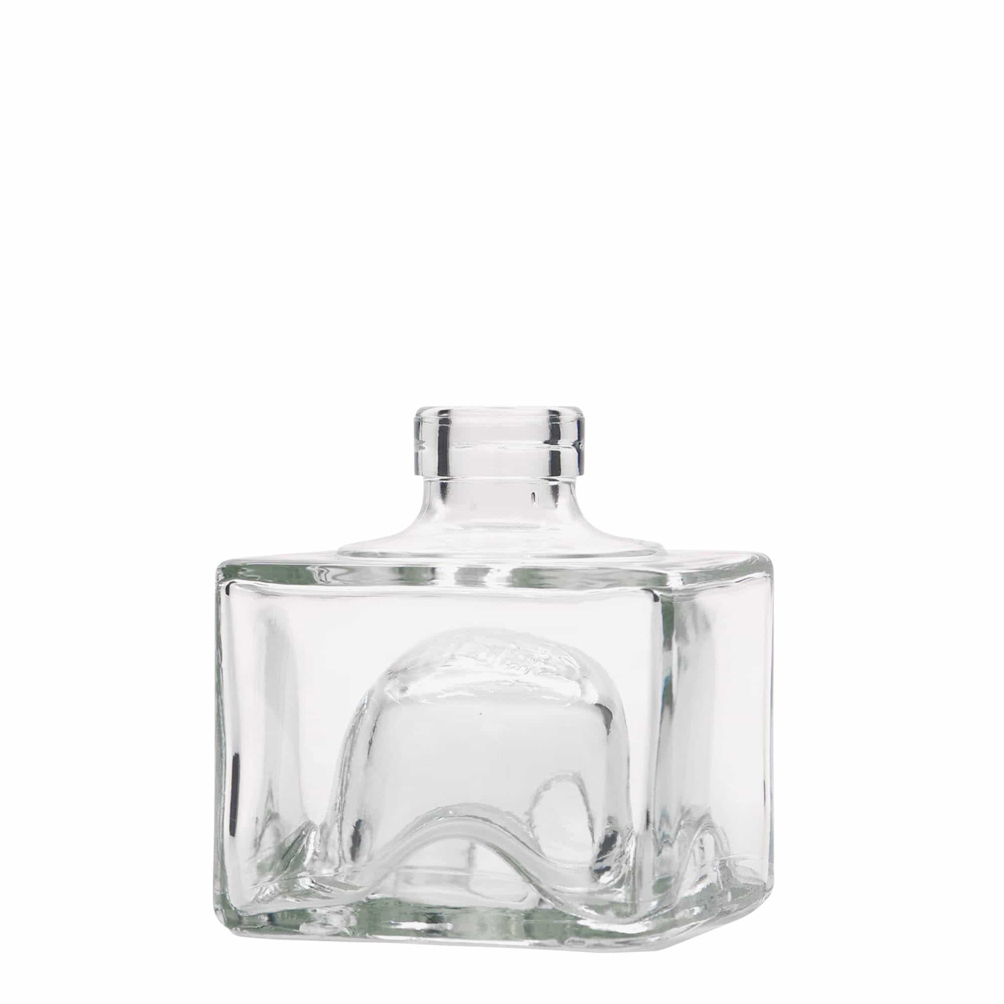200 ml skleněná láhev 'Cocolores', čtvercová, hrdlo: korek