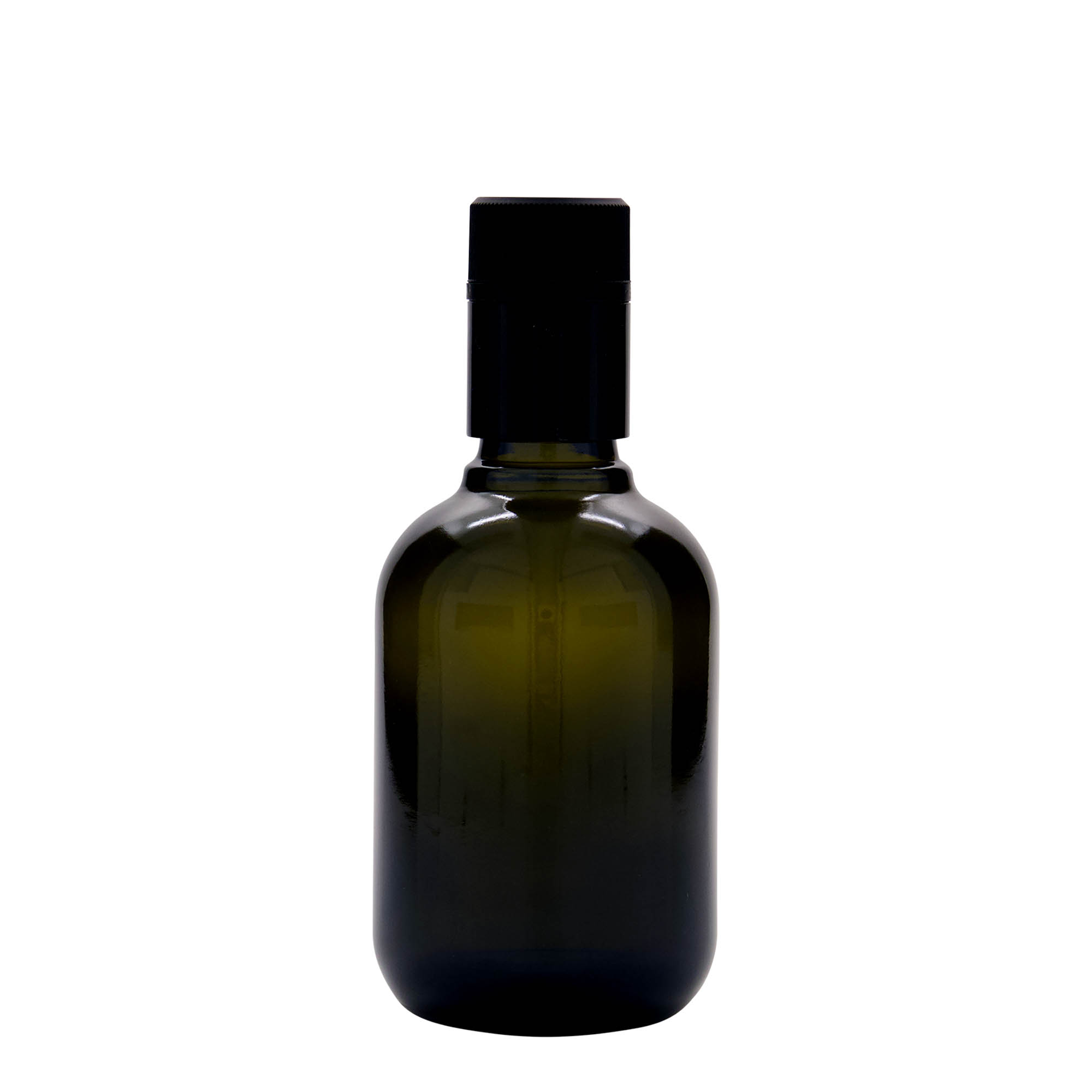 250 ml láhev na ocet/olej 'Biolio', sklo, antikně zelená, hrdlo: DOP