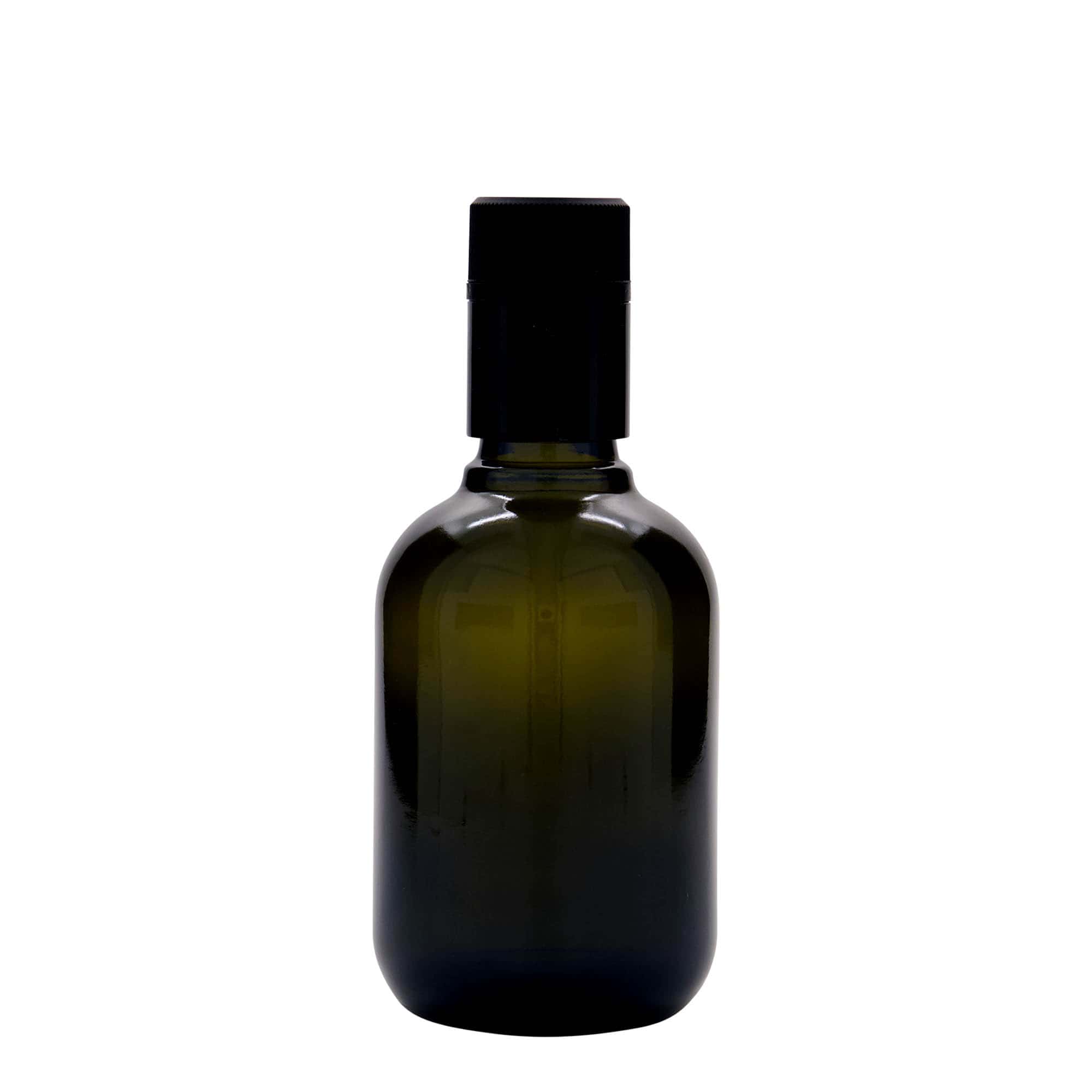 250 ml láhev na ocet/olej 'Biolio', sklo, antikně zelená, hrdlo: DOP