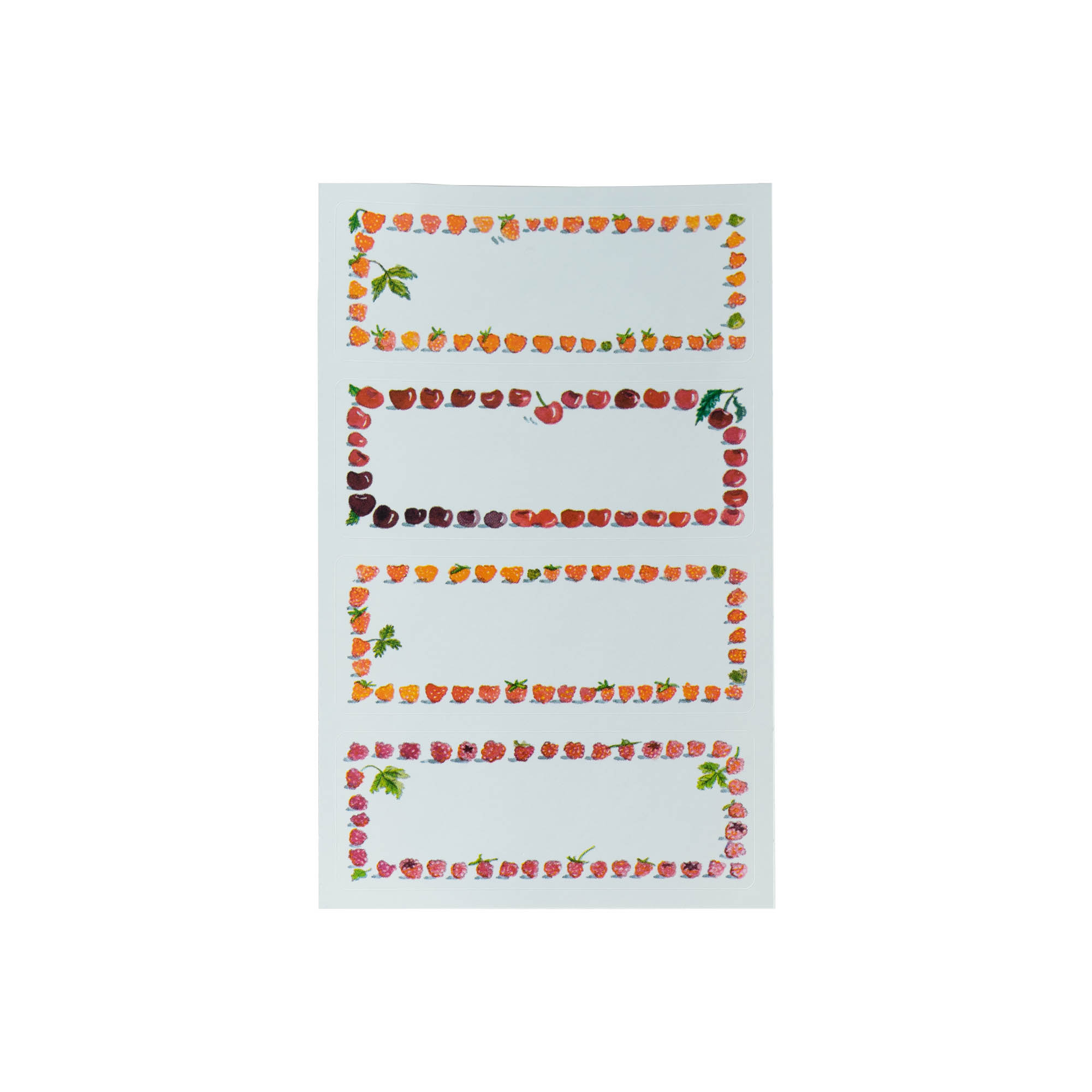 Zweckform etikety „Frucht-Rahmen“, obdélníkové, papírové, vícebarevné