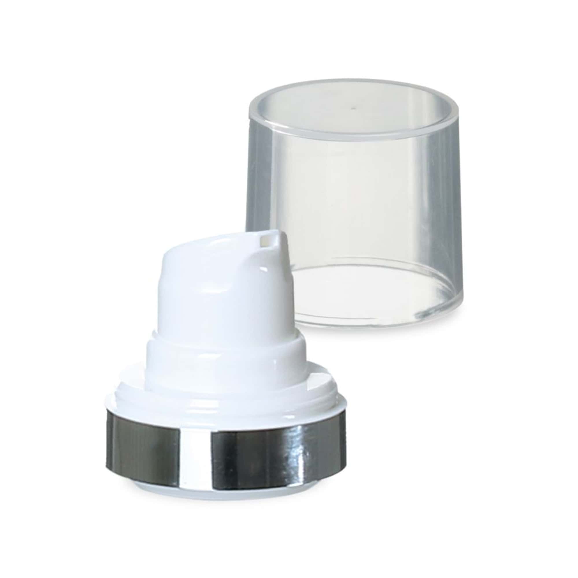 Airless hlava Micro stříbrný okraj + přírodní lesklá zátka Airless hlava Micro stříbrný okraj + přírodní lesklá zátka