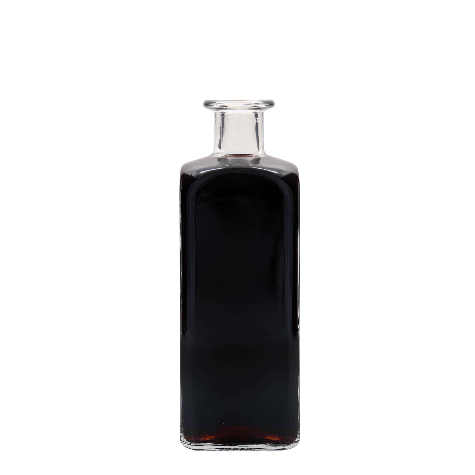 500 ml skleněná láhev Apotheker Carré, čtvercová, hrdlo: korek 500 ml skleněná láhev Apotheker Carré, čtvercová, hrdlo: korek