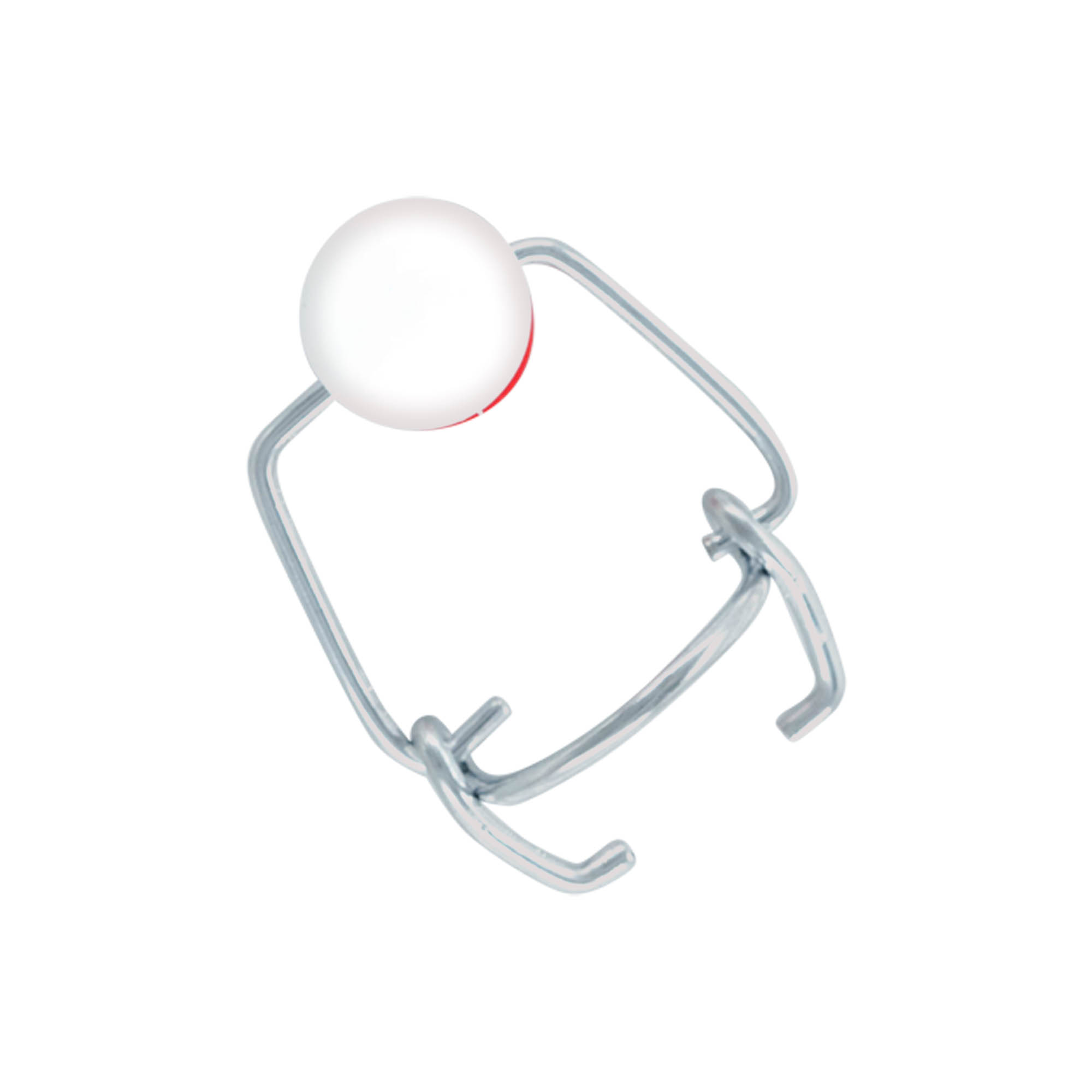 Mini spona na oblečení, plastová, červeno-bílá Mini spona na oblečení, plastová, červeno-bílá