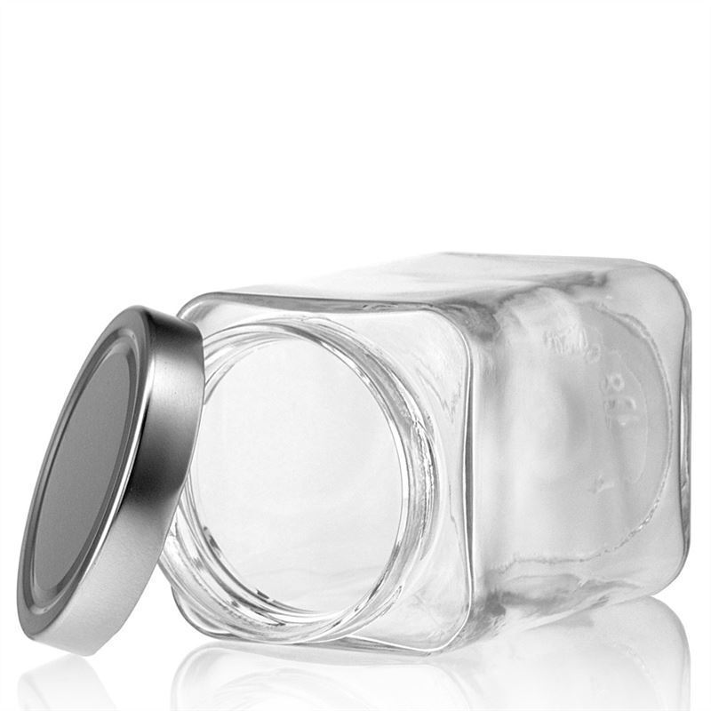 720 ml čtvercová sklenice „Ikarus“, hrdlo: Deep-Twist-off (DTO 82)