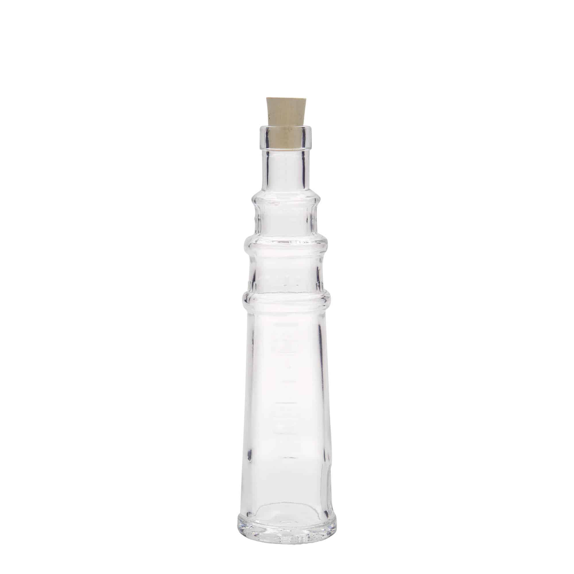 Skleněná lahev 100 ml 'Maják', uzávěr: korek