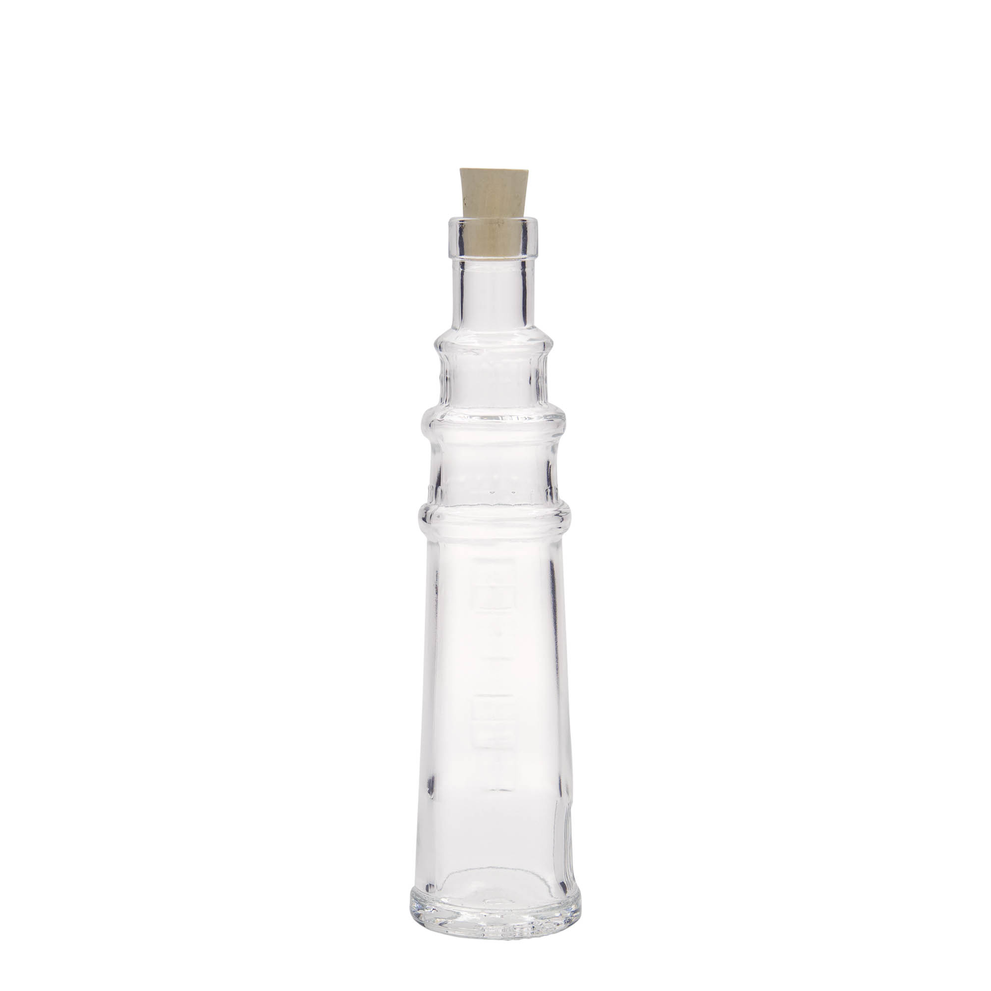 100 ml skleněná lahvička 'Maják', hrdlo: korek 100 ml skleněná lahvička 'Maják', hrdlo: korek