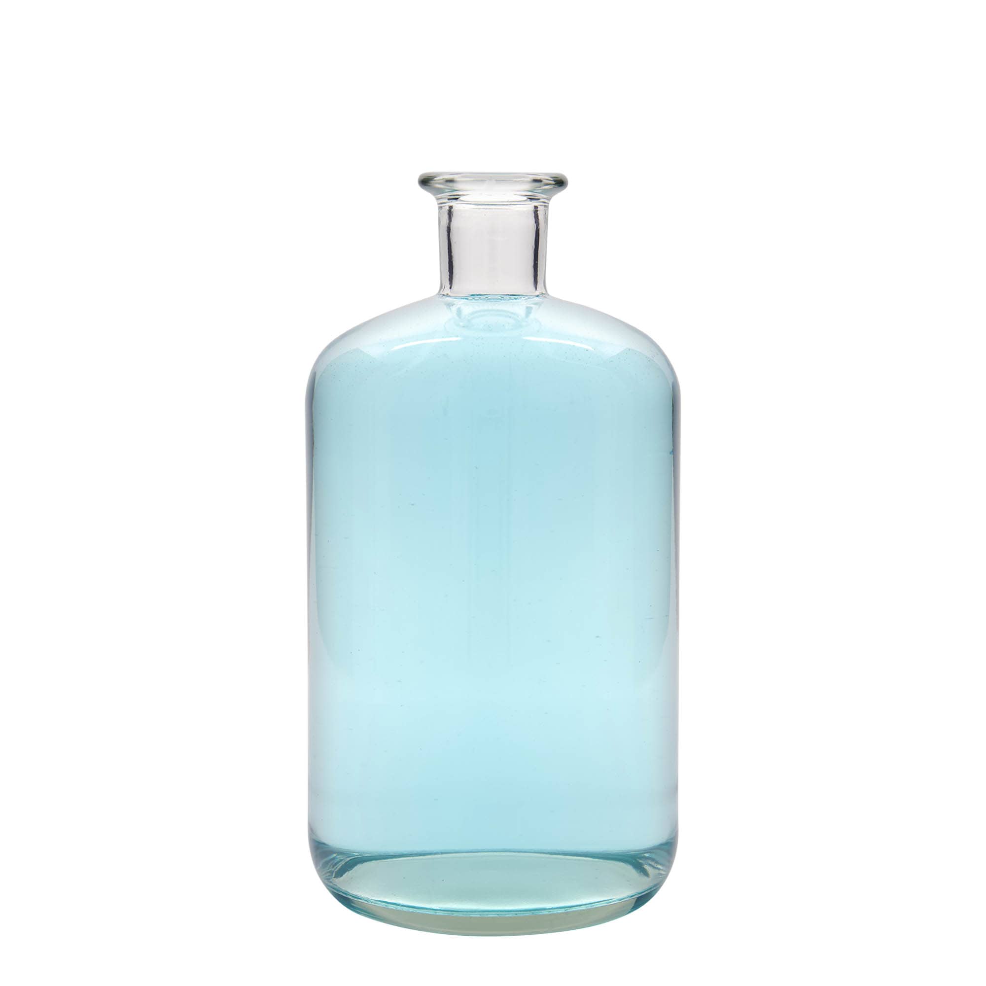 1.500 ml lékárenská skleněná láhev, hrdlo: korek