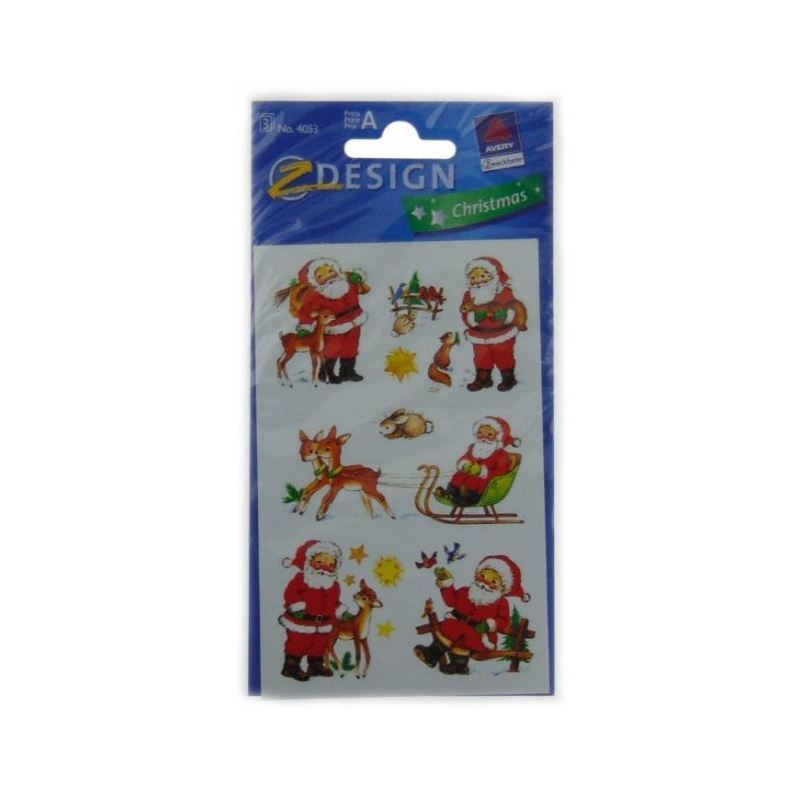 Zweckform nálepky 'Santa Claus', papír, vícebarevné Zweckform nálepky 'Santa Claus', papír, vícebarevné