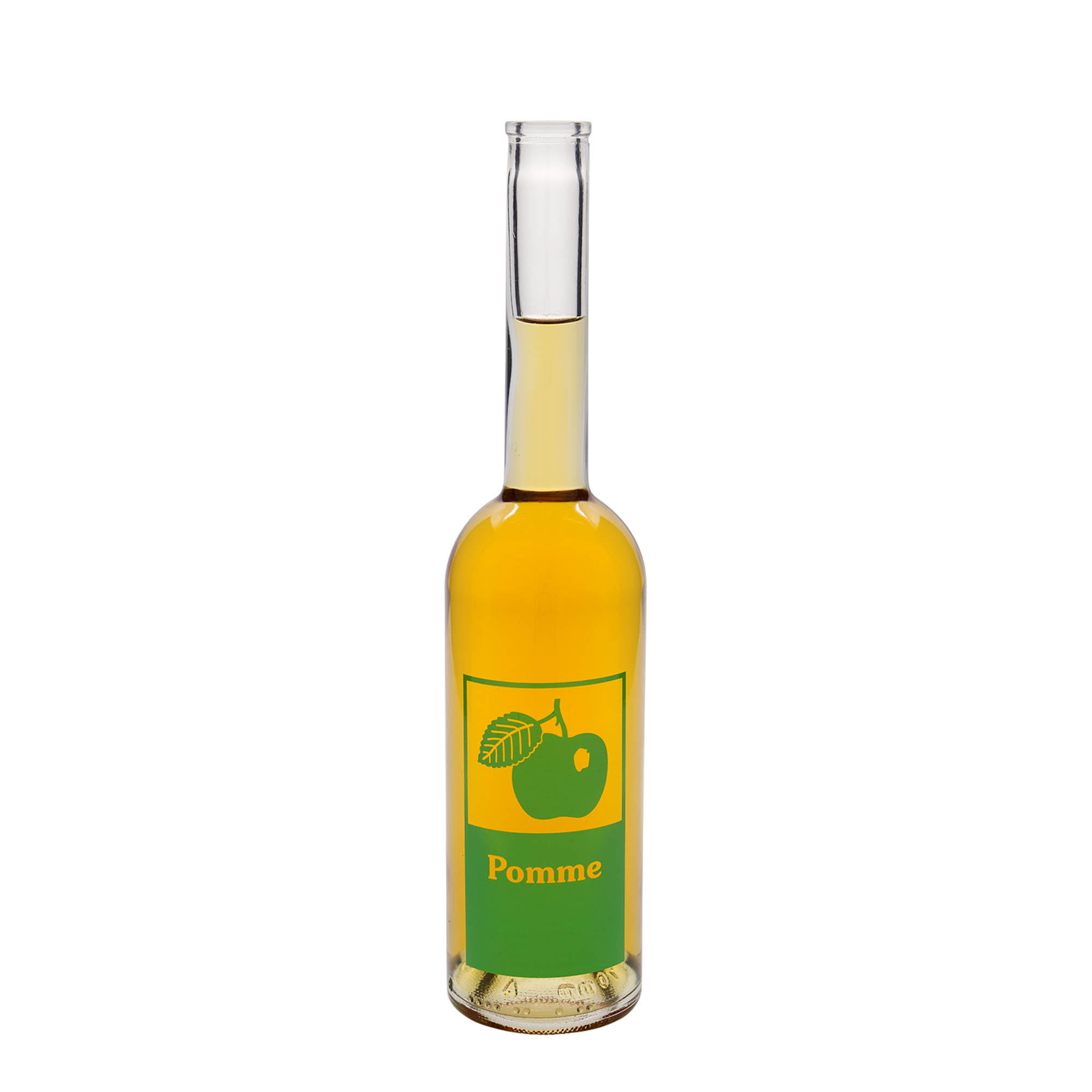 500 ml skleněná láhev 'Opera', motiv: jablko, uzávěr: korek 500 ml skleněná láhev 'Opera', motiv: jablko, uzávěr: korek
