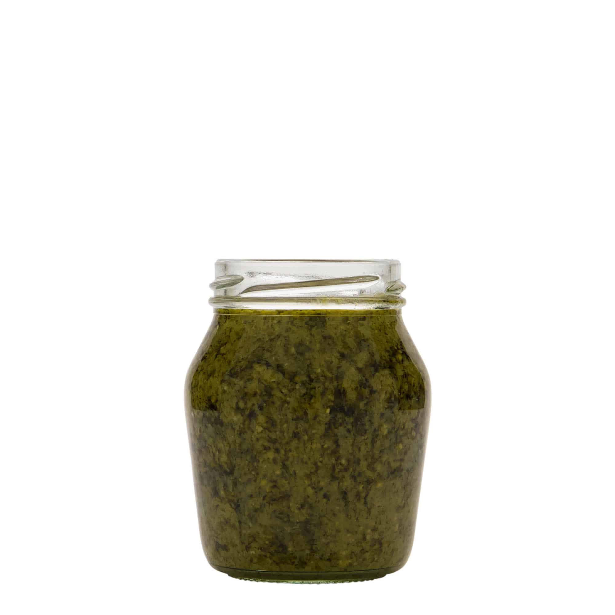 Baňatá, kulatá sklenice 180 ml, uzávěr: Twist Off (TO 58)