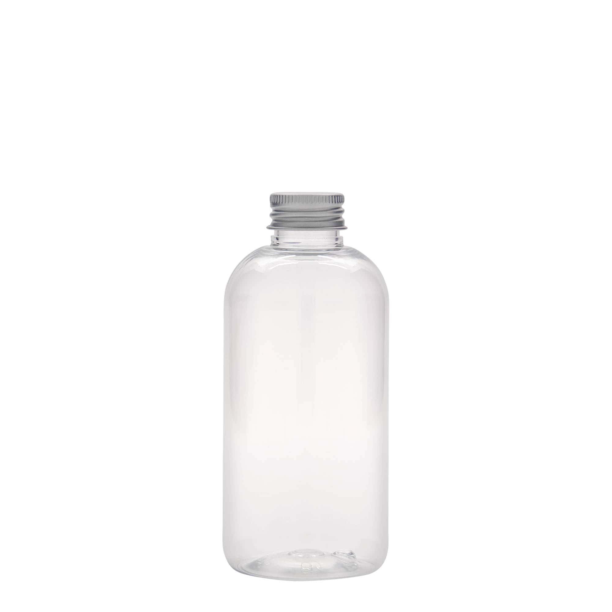 200 ml PET láhev „Boston“, plast, hrdlo: 24/410