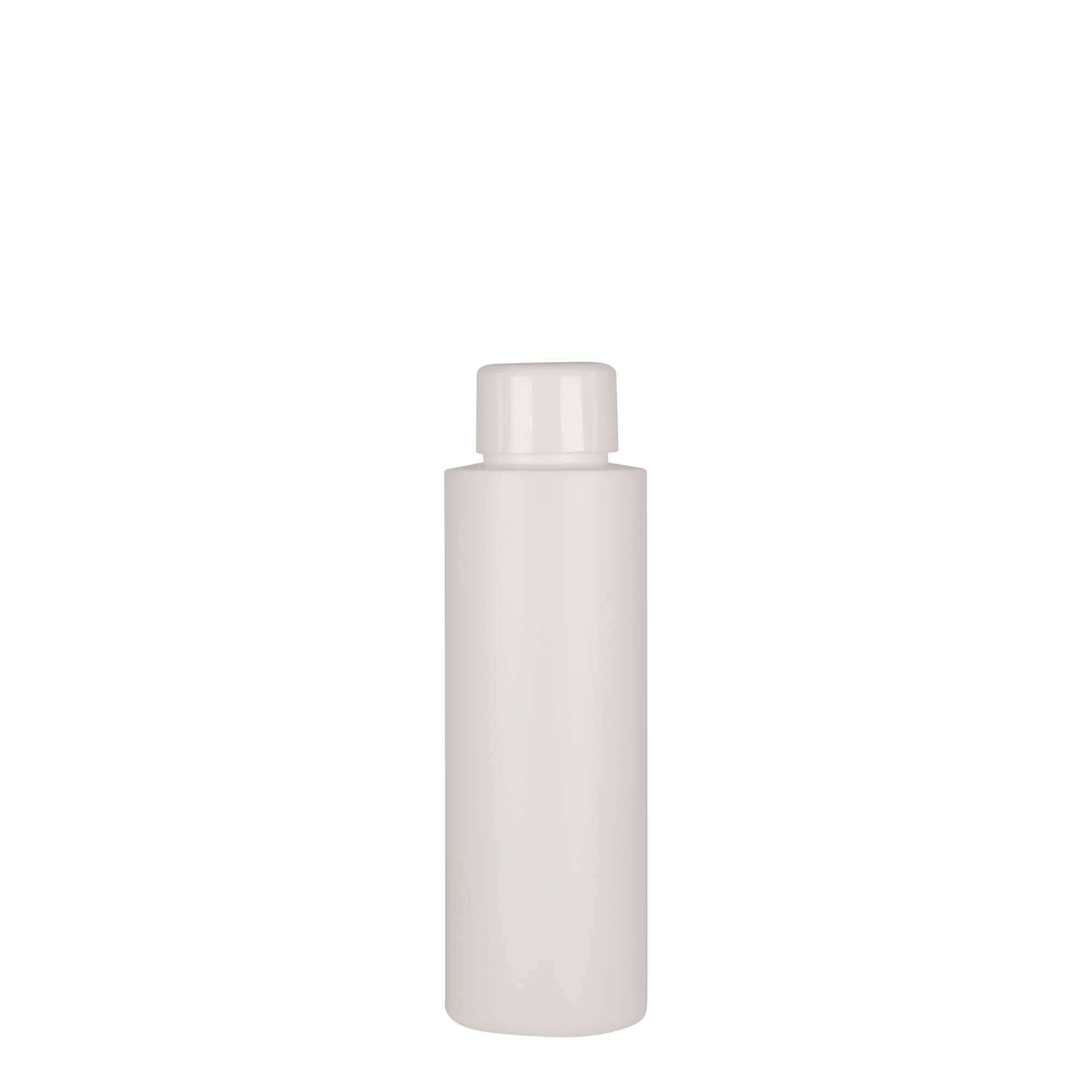 100 ml plastová láhev 'Pipe', HDPE, bílá, hrdlo: 24/410
