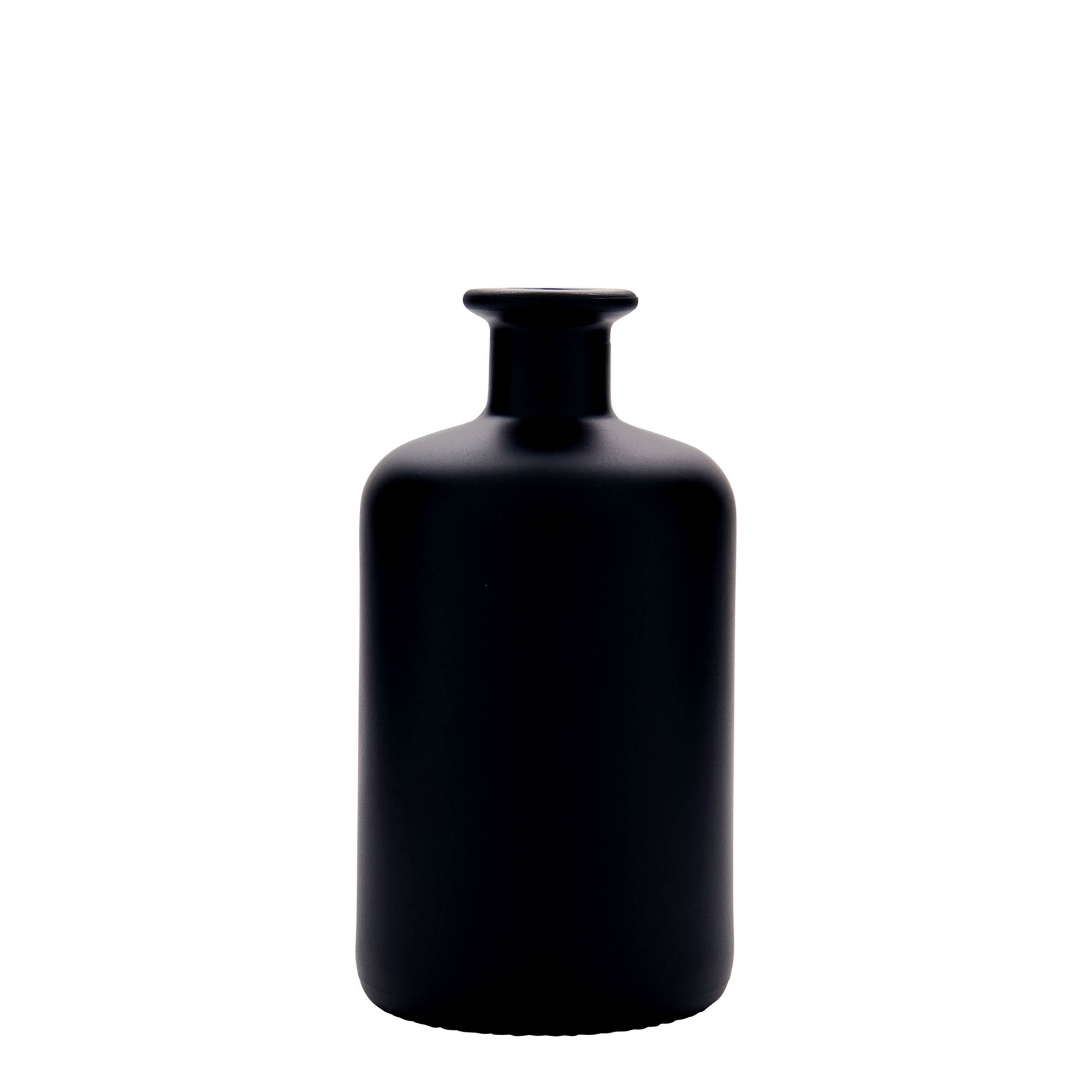 500 ml skleněná láhev lékárníka, černá, hrdlo: korek 500 ml skleněná láhev lékárníka, černá, hrdlo: korek