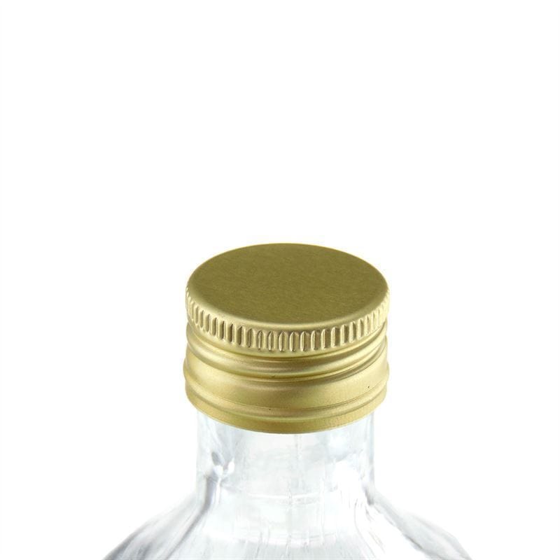 Šroubovací uzávěr, kov, zlatý, pro hrdlo: PP 22 Šroubovací uzávěr, kov, zlatý, pro hrdlo: PP 22