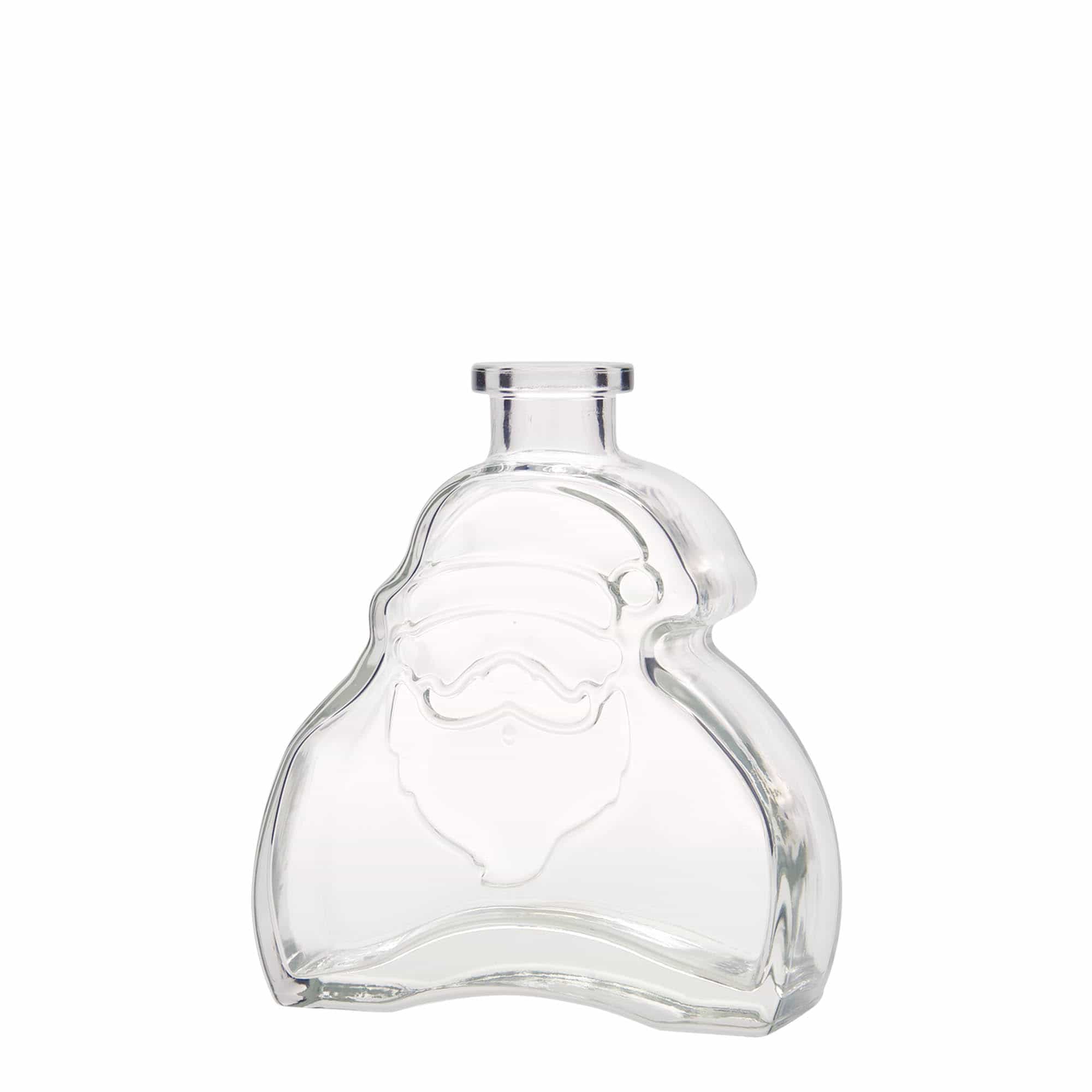 Skleněná lahev 200 ml 'Santa Claus', uzávěr: korek