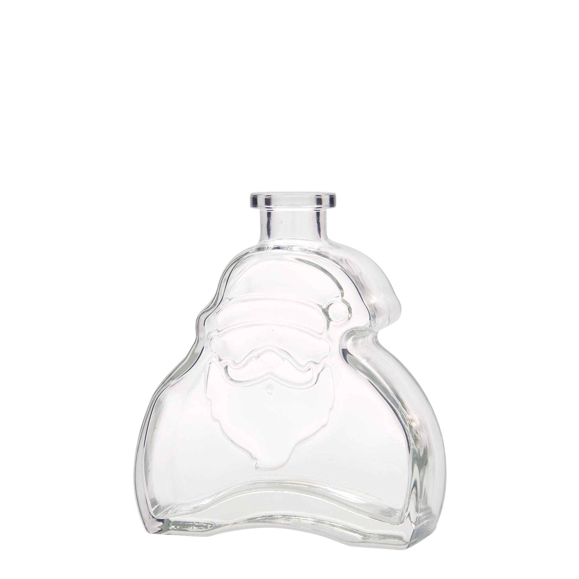 200 ml skleněná lahvička 'Santa Claus', hrdlo: korek